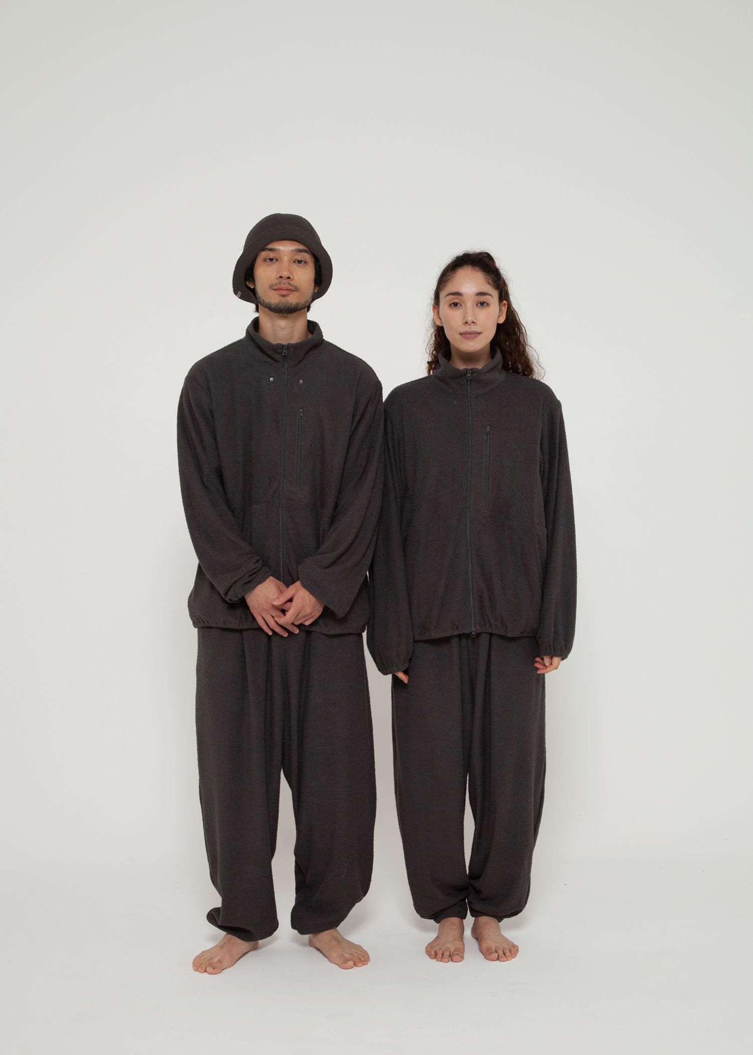 SAUNAS"サ"Towel Cloth Hat -帽子-（Charcoal Gray / チャコールグレー）