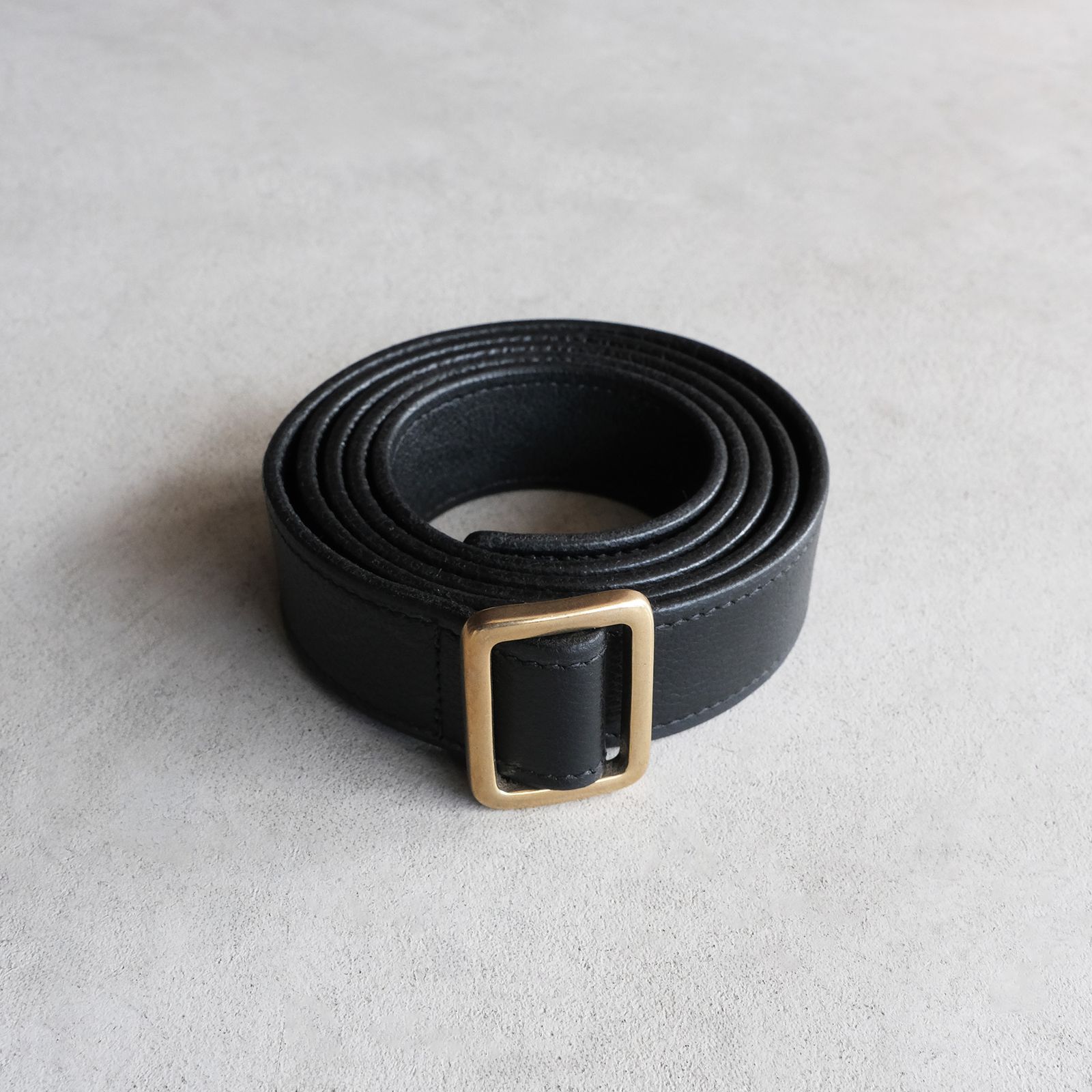 Cowhide Leather Belt -ベルト-（Black / ブラック）