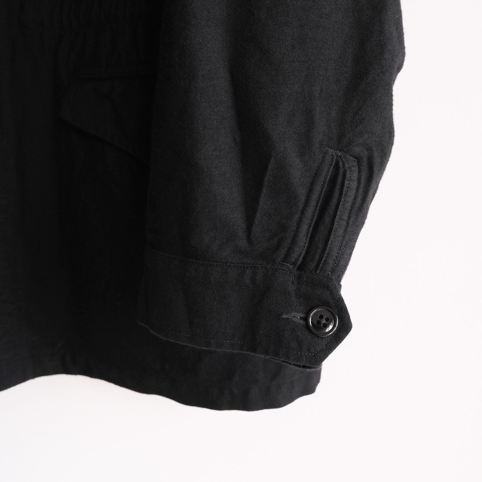 Cotton Wool Miritary Blouson -ジャケット-（Black / ブラック）
