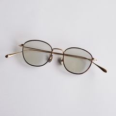 KOUGETSU #6 Champagne Gold & Amber × Gray Green to D.Gray (調光モデル) -サングラス-