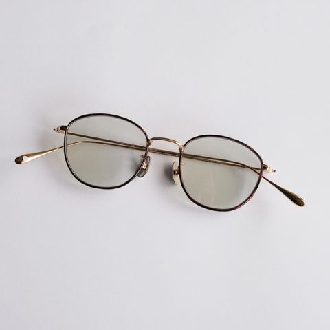 KOUGETSU #6 Champagne Gold & Amber × Gray Green to D.Gray (調光モデル) -サングラス-