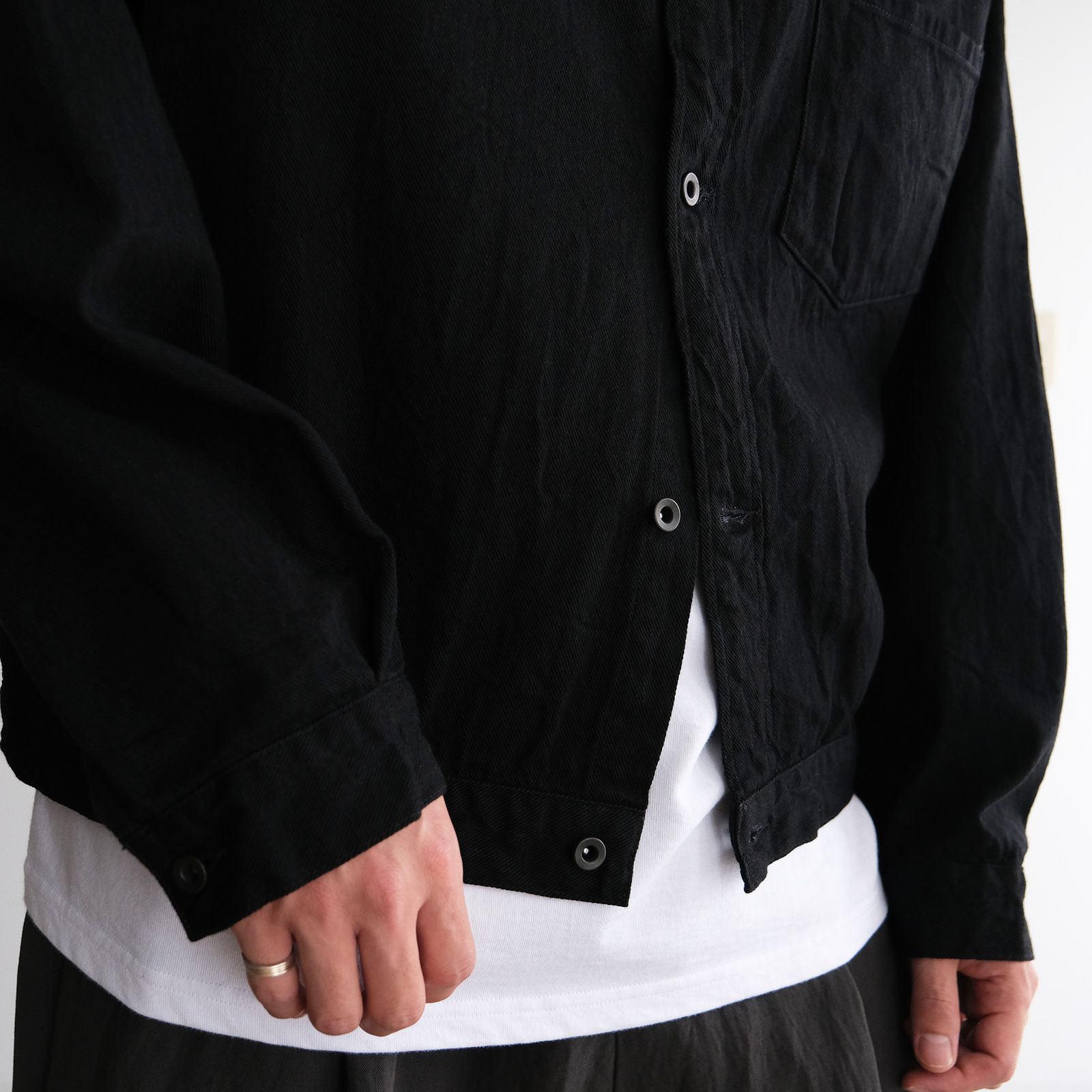 Black Twill Blouson -ブルゾン-（Black / ブラック）