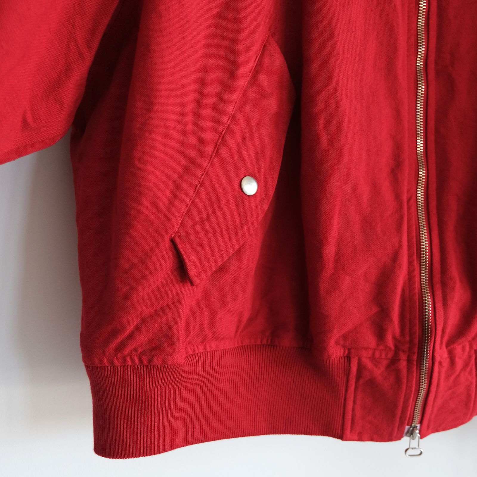Cotton Canvas MA-1 Blouson -ブルゾン-（Red / レッド）