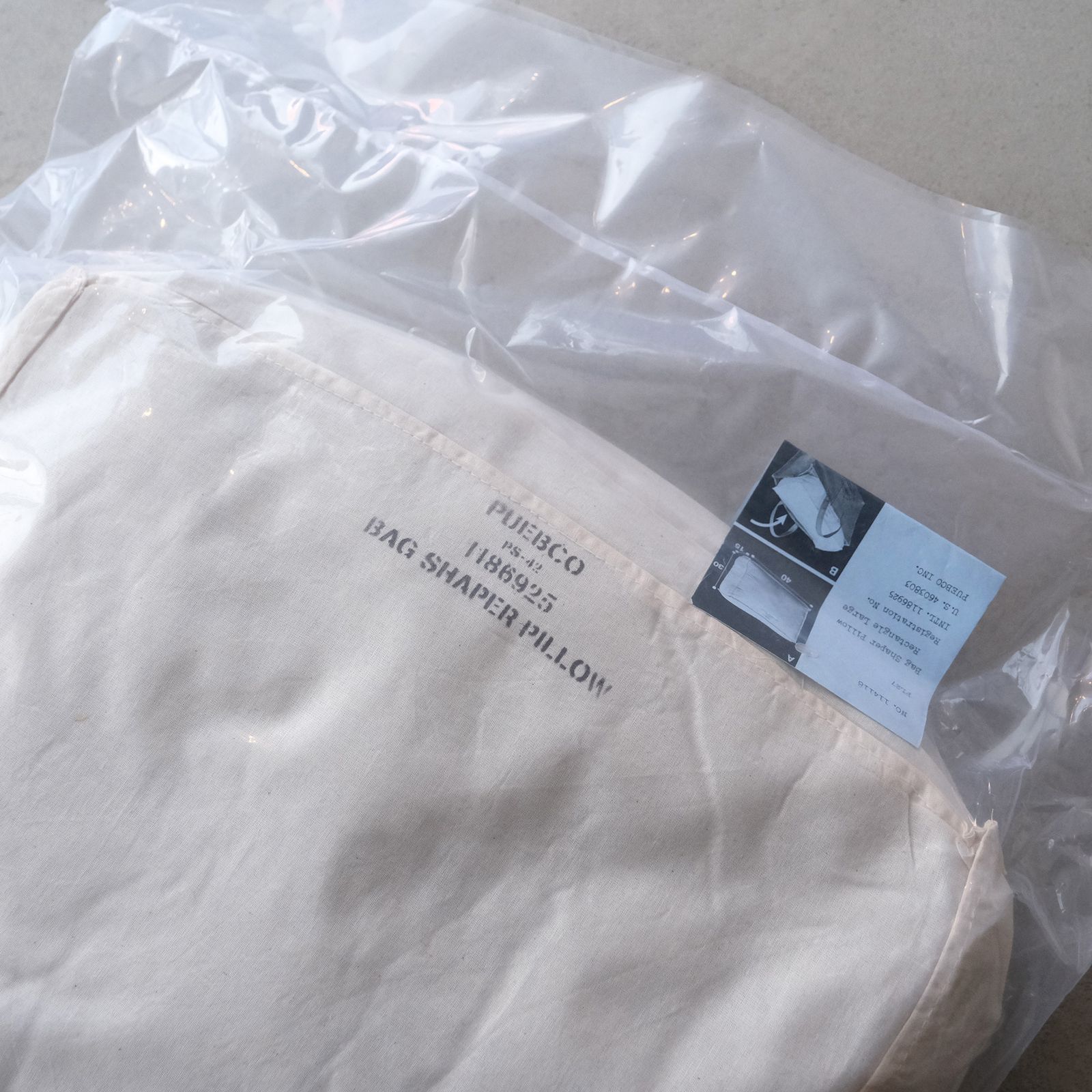 Bag Shaper Pillow Rectangle Large（Ivory/ アイボリー）