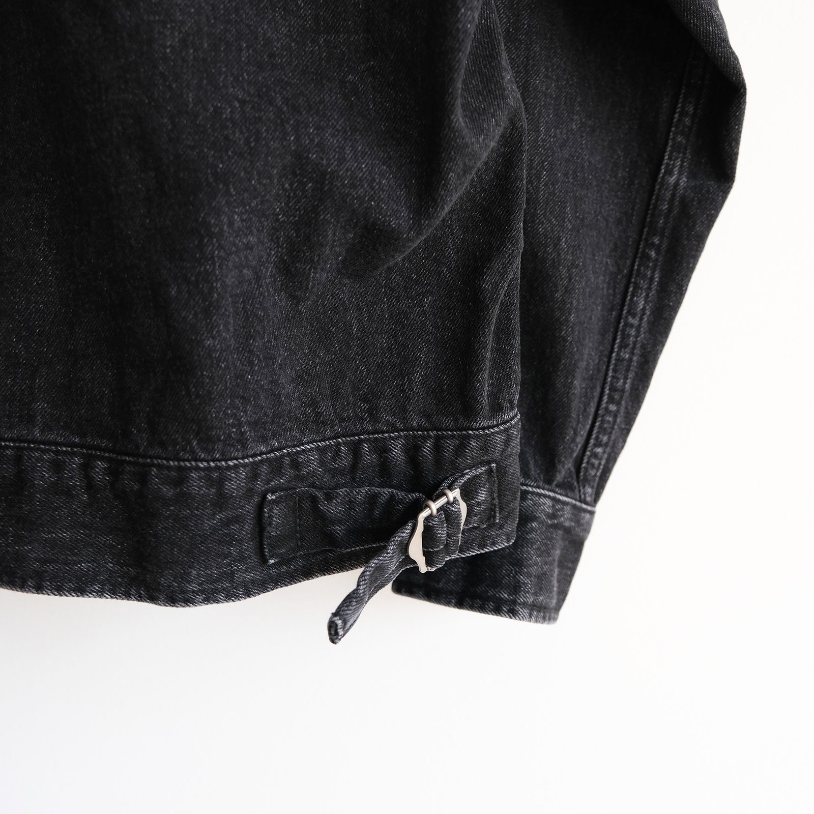 Selvage Denim Zip Jacket -デニムジャケット-（Black Dark Fade / ブラックダークフェイド）