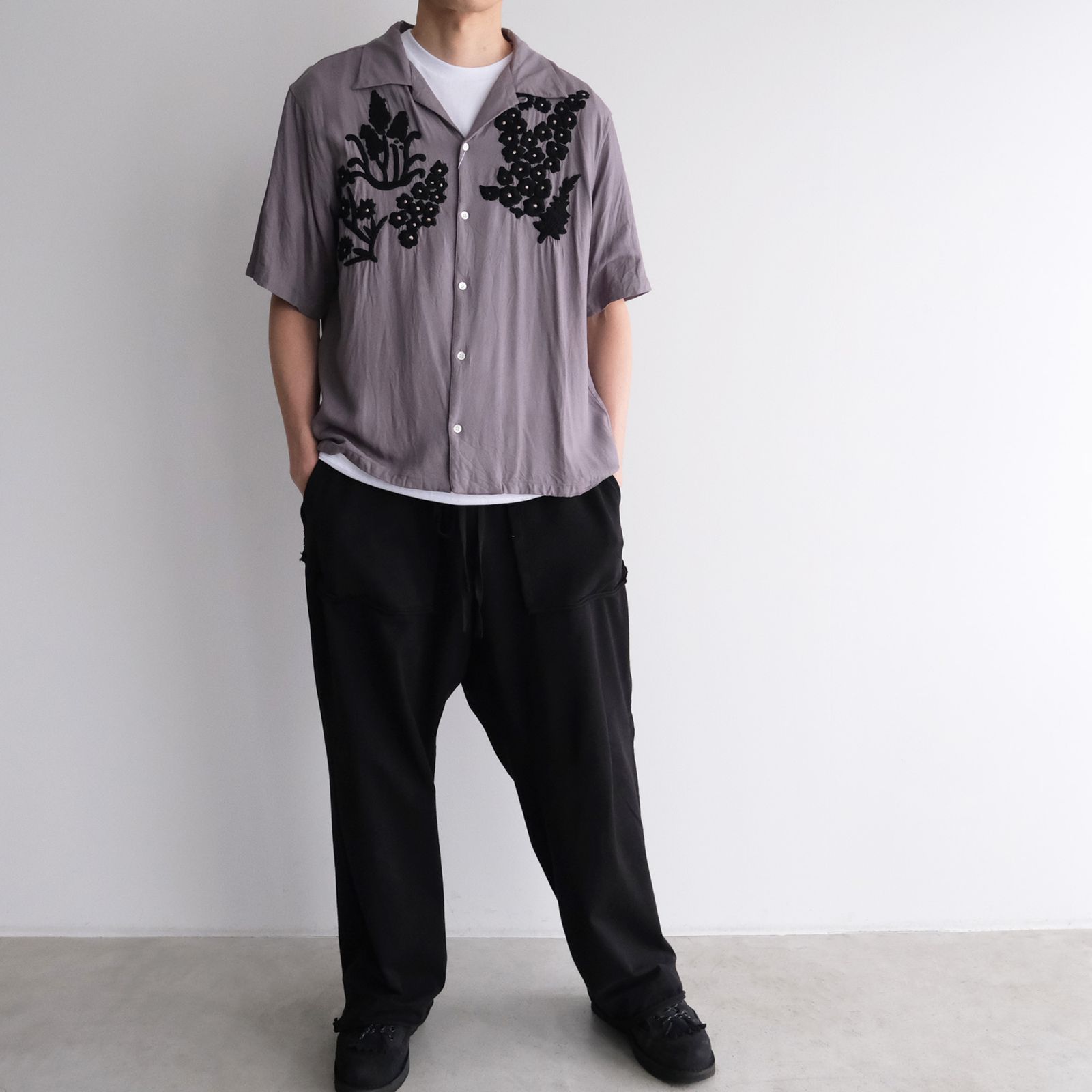 m様　オーダーページ EMBROIDERY SHEER WASHER SHIRT（シャツ/ブラウス）｜WYM LIDNM