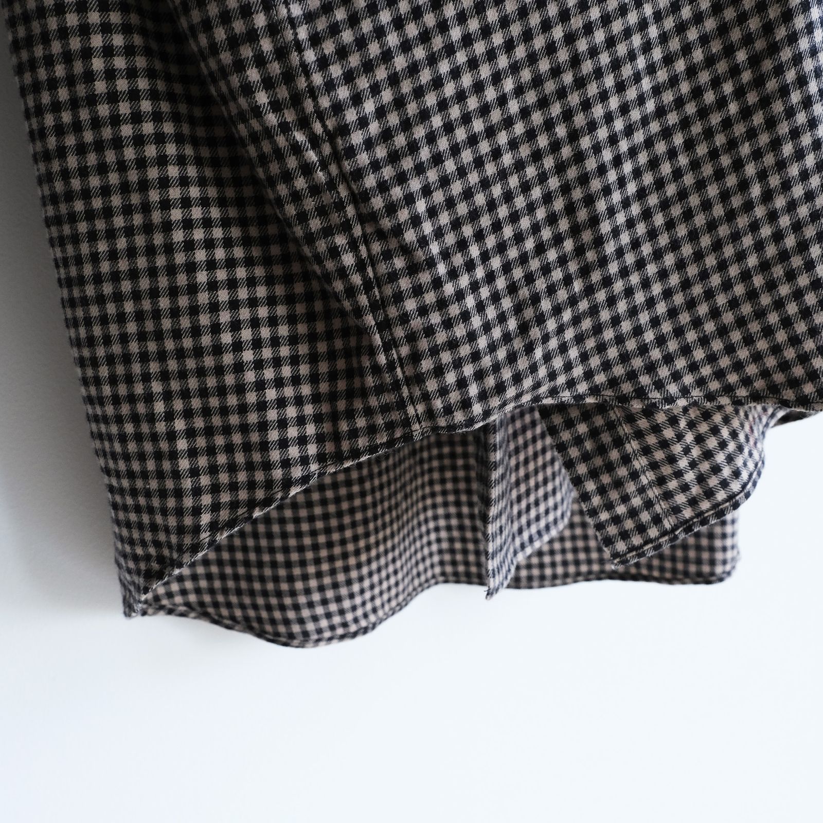 Cotton Wool Check Shirts -シャツ-（Beige Check / ベージュチェック）