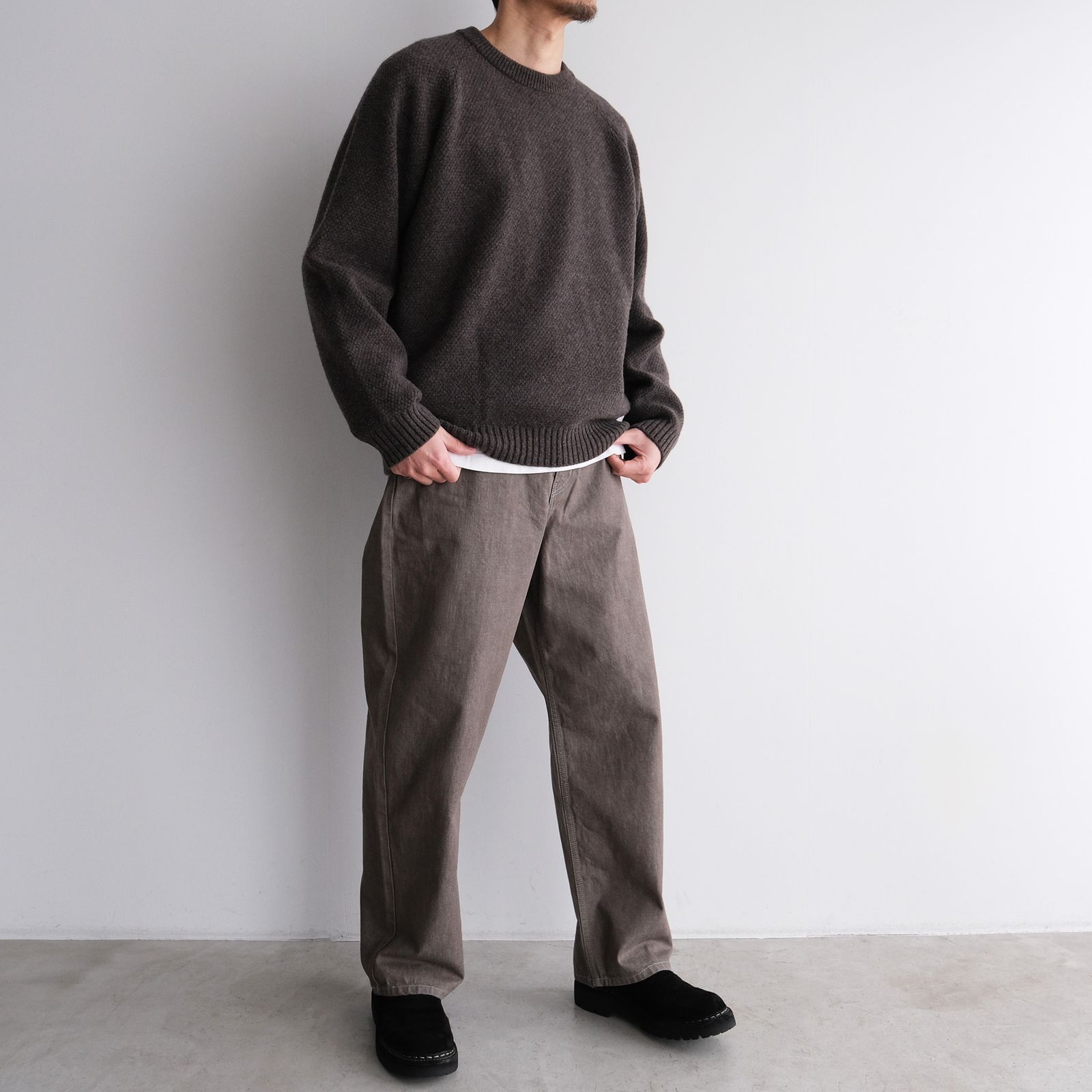 10.5oz BAGGY DENIM -デニム-（Gray / グレー）