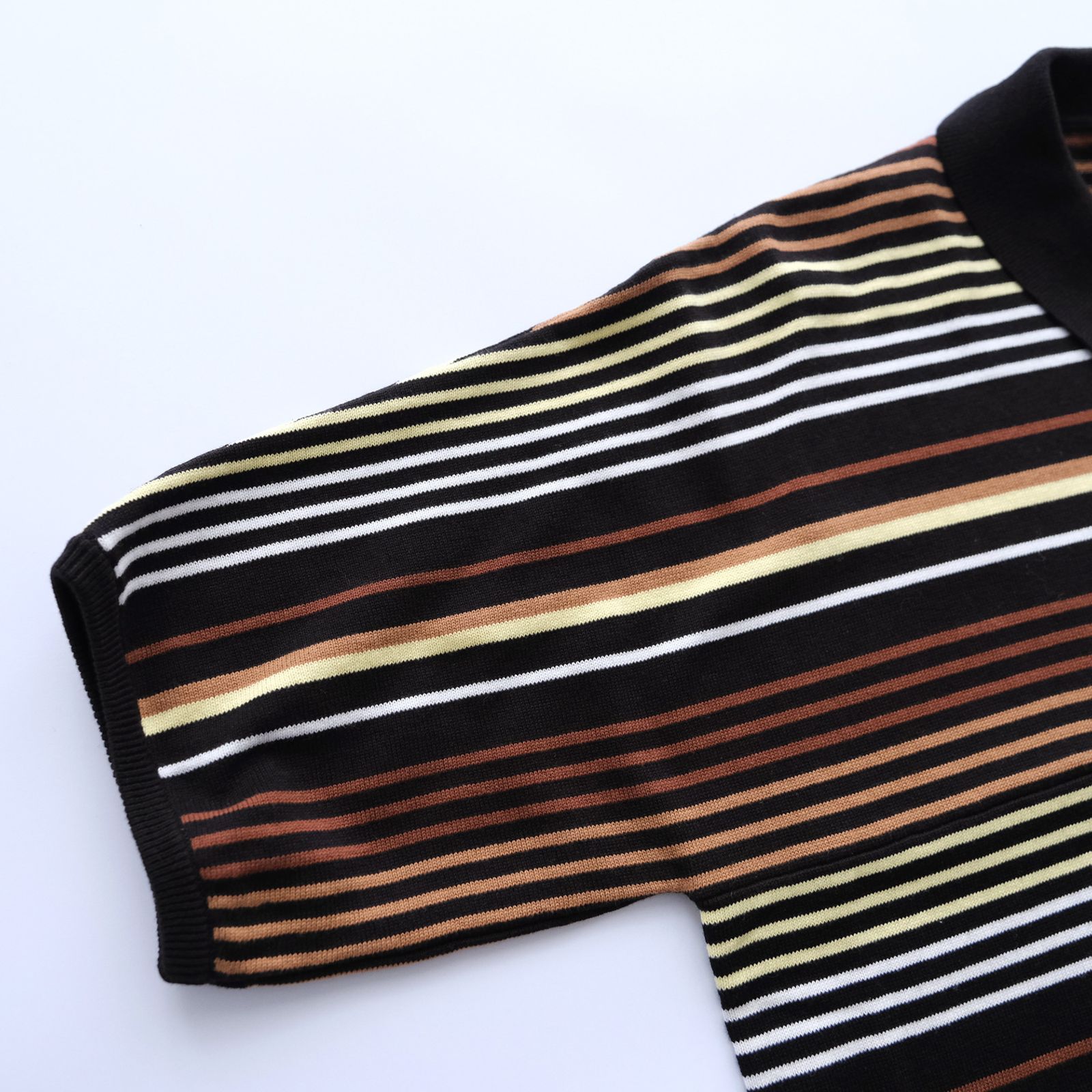 Gradation Stripe Polo -ポロシャツ-（Brown / ブラウン）