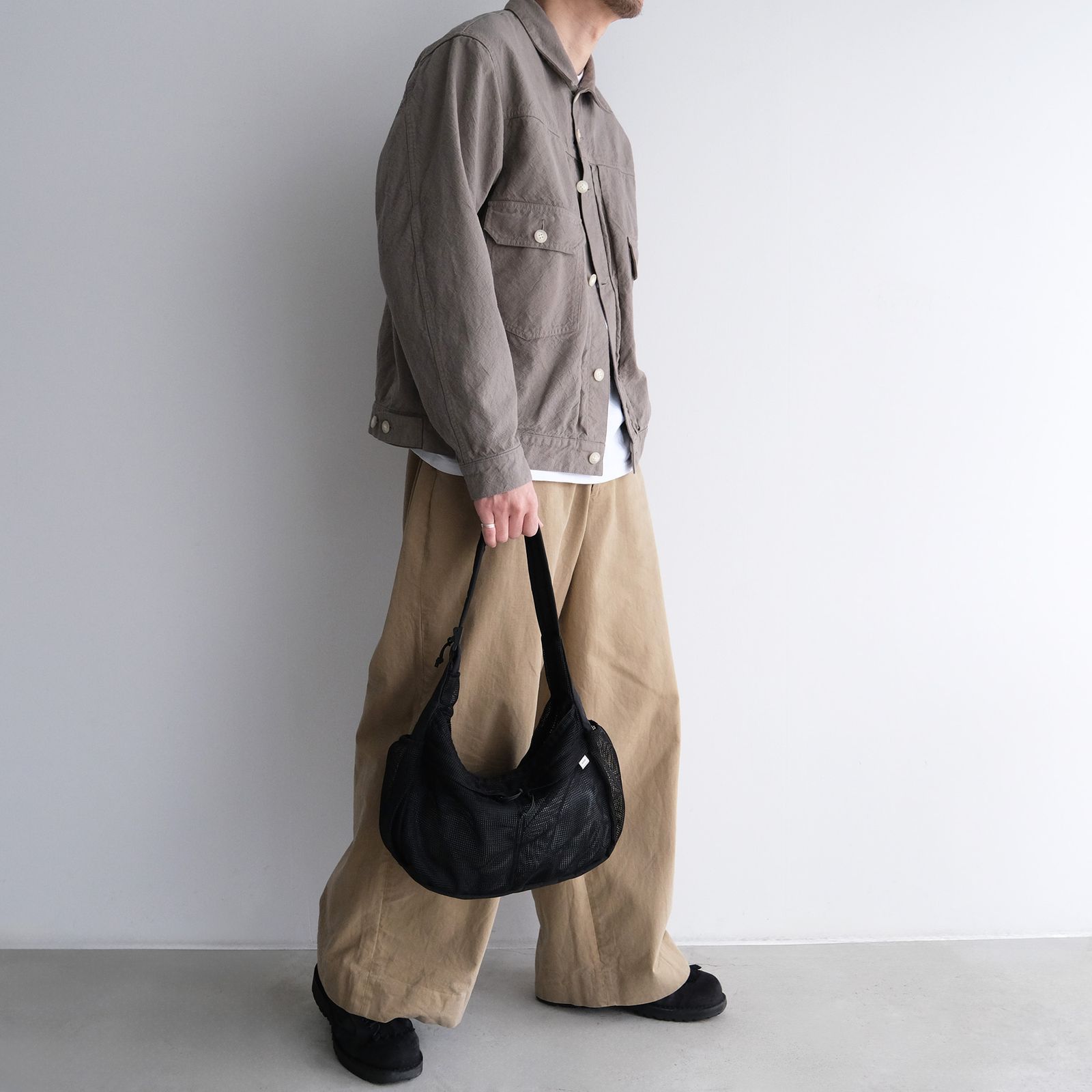 Mesh Shoulder Bag -バッグ-（Black / ブラック）