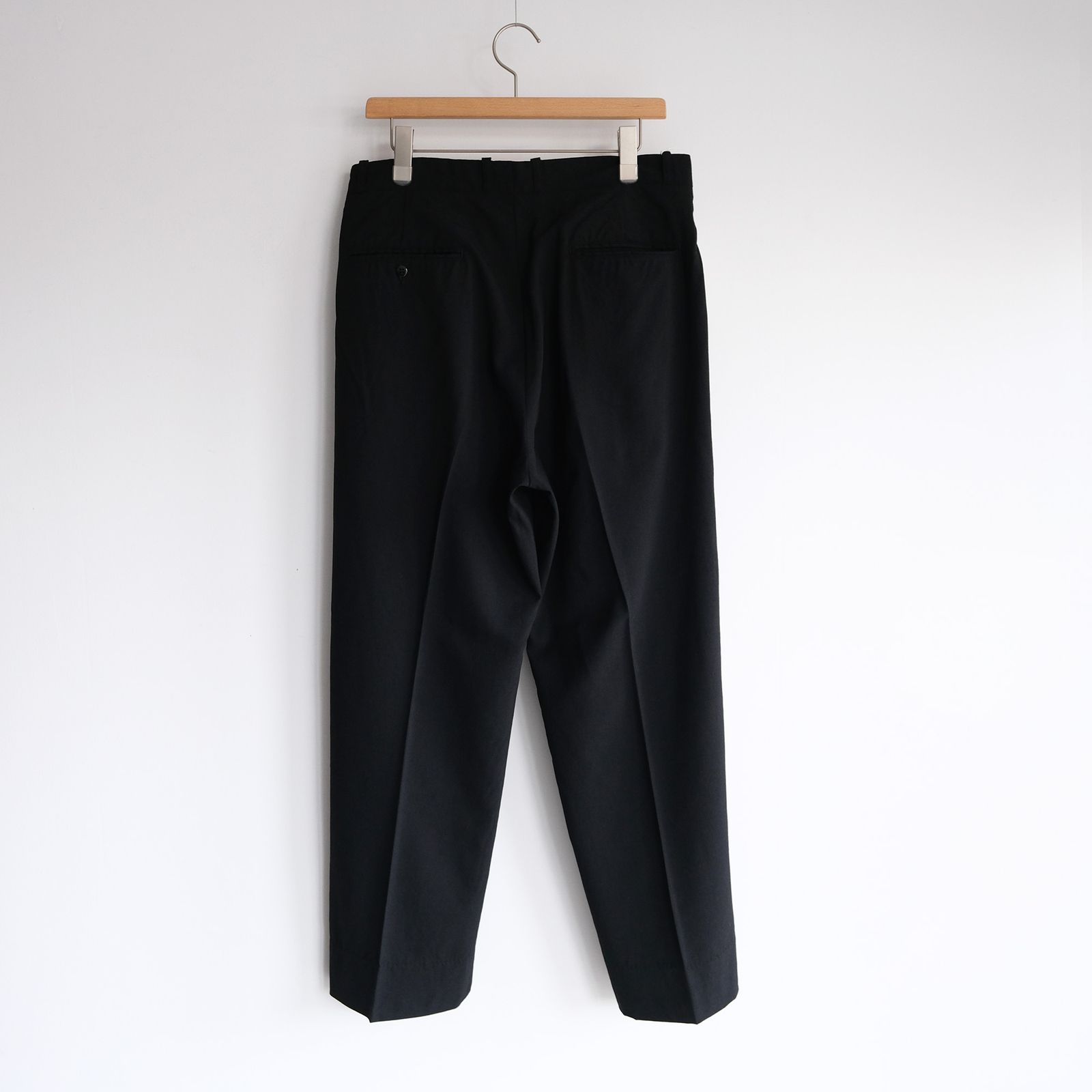 Wool 2 Tuck Trousers -パンツ-（Black / ブラック）