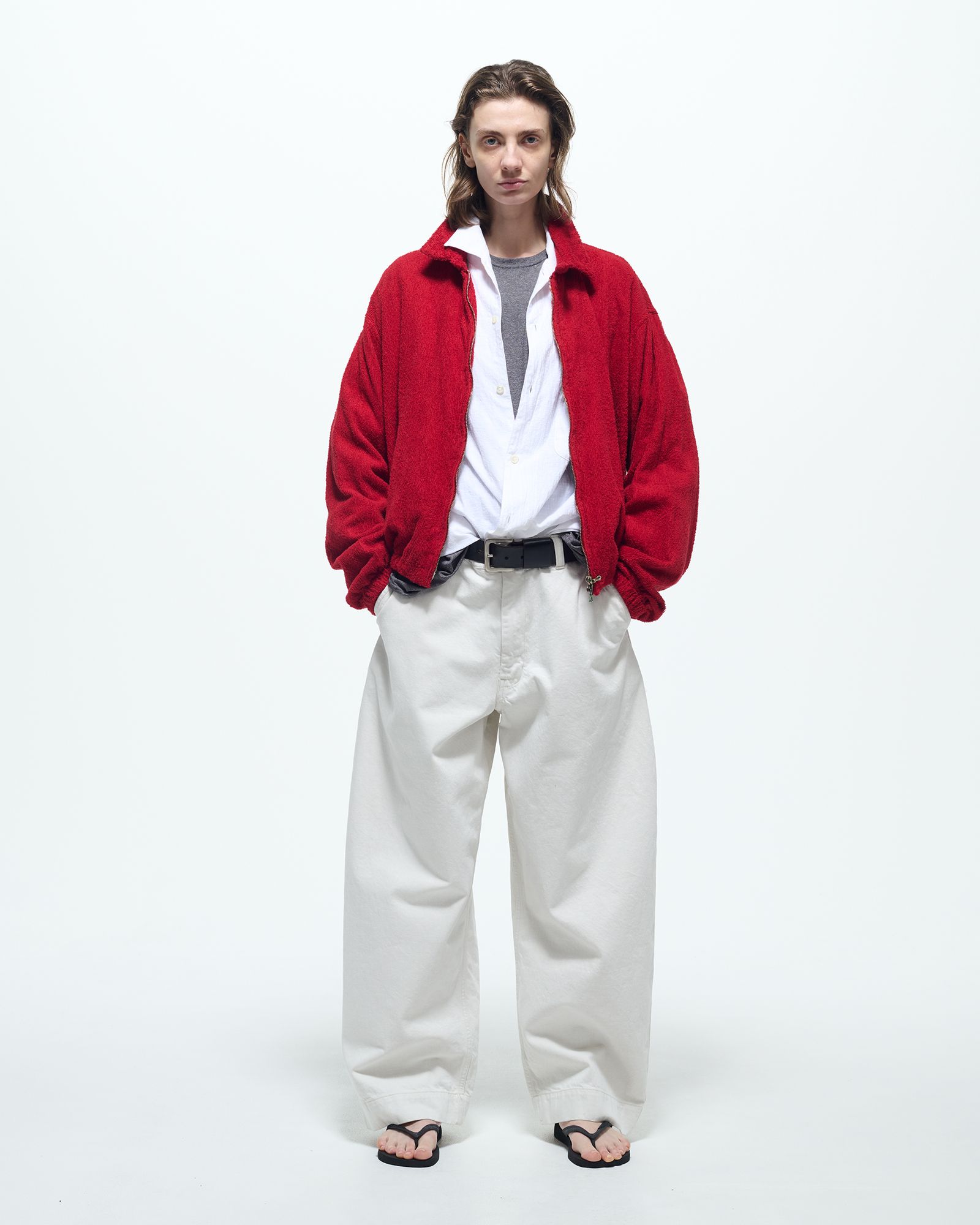 Cotton Denim - Wide Pants -パンツ-（L.Beige / ライトベージュ）