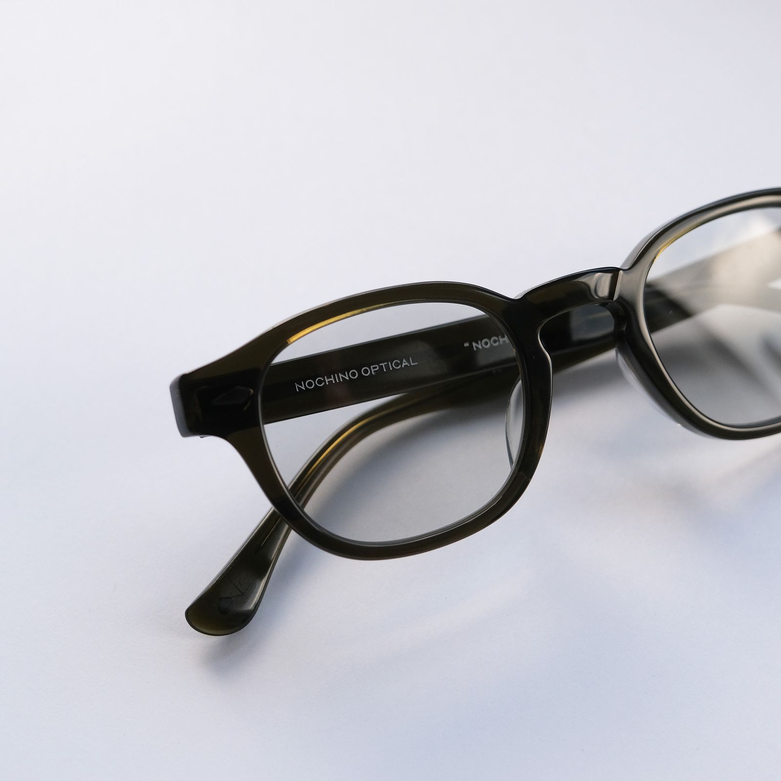 "NOCHINO" Clear Smoke Olive×Gray Green to D.Gray (調光モデル) -サングラス-