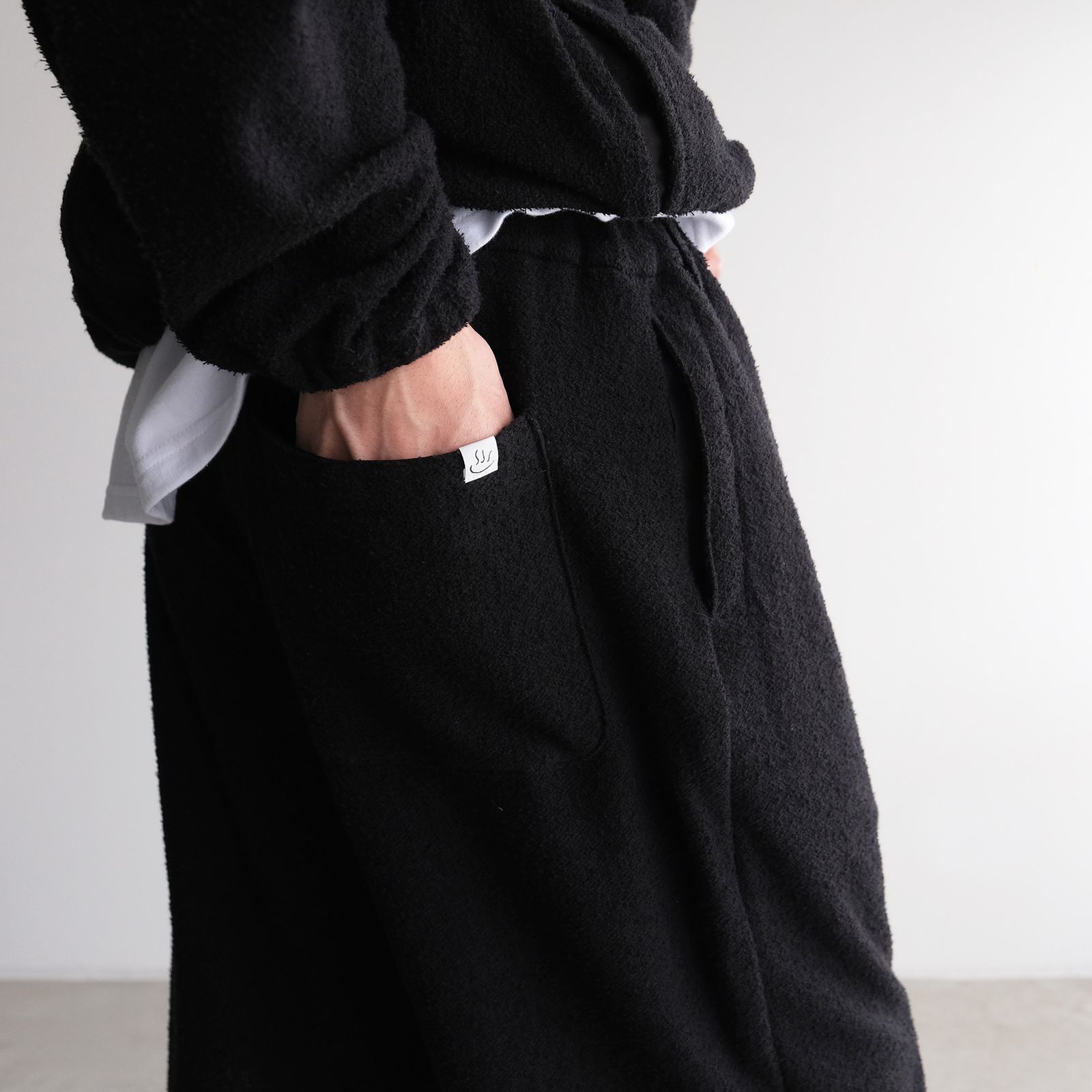 "towel Cloth Shorts Pants" -ショーツ-（Black / ブラック）