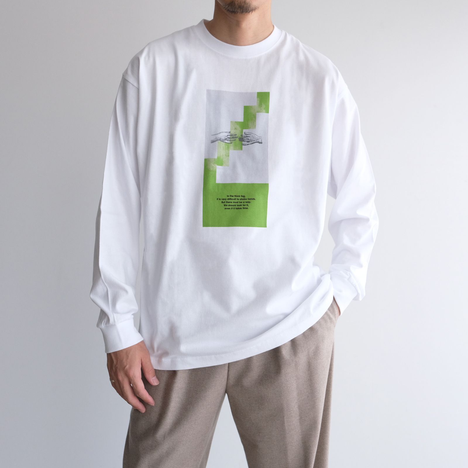 In The Thick Fog L/S T-Shirts -Tシャツ-（White / ホワイト）