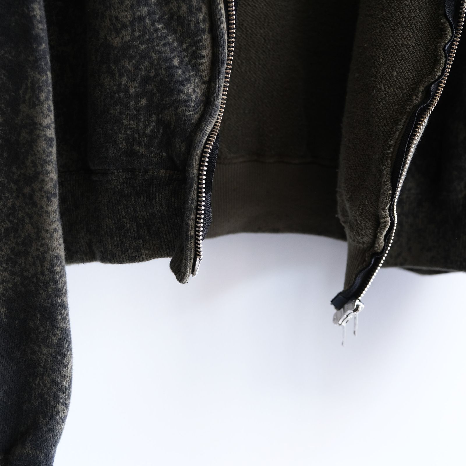 Hand Dye Twist Parka -パーカー-（Olive×Black / オリーブ×ブラック）