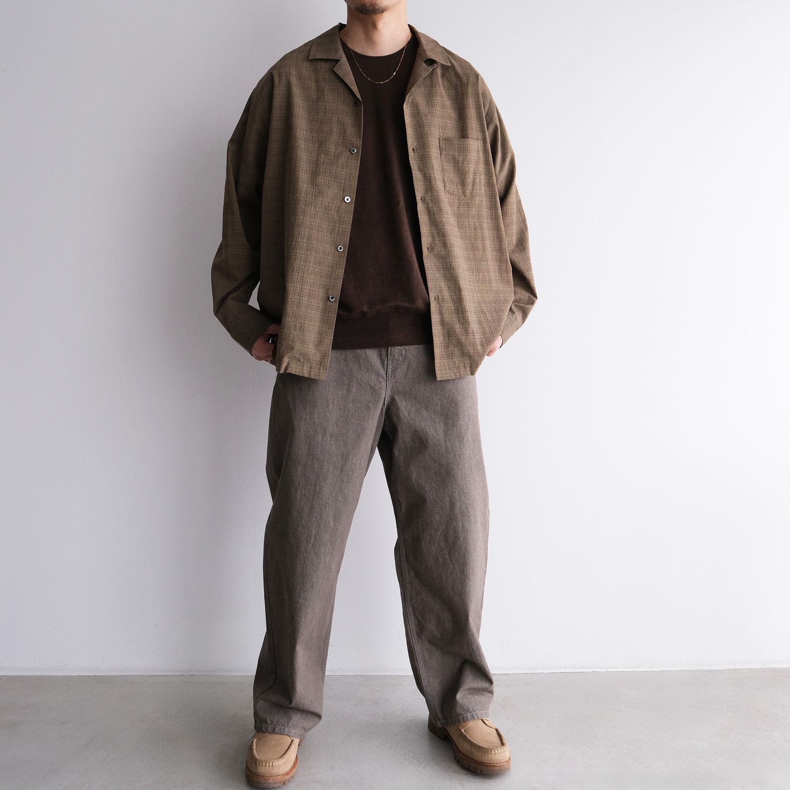 2/26Safirin 18Gauge Knit Pullover -Tシャツ-（Brown Mix / ブラウンミックス）