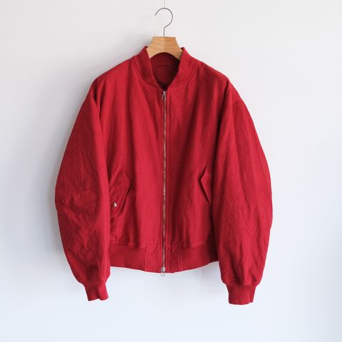 Cotton Canvas MA-1 Blouson -ブルゾン-（Red / レッド）