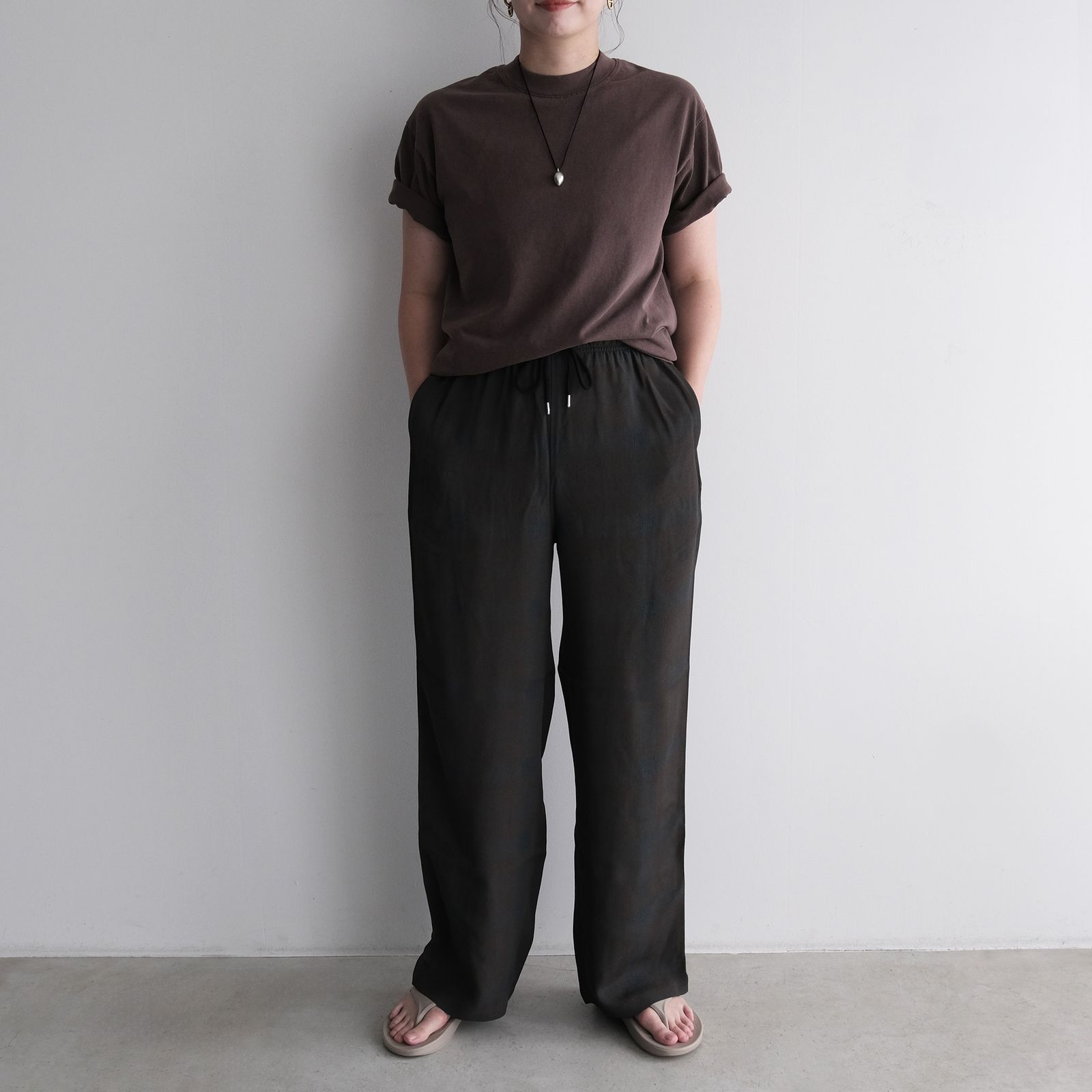 MINE Duct Tape T-Shirt / White Label STACK STORE 10th Anniversary Limited Color -Tシャツ-（PD Brown / ピグメントダイ ブラウン）