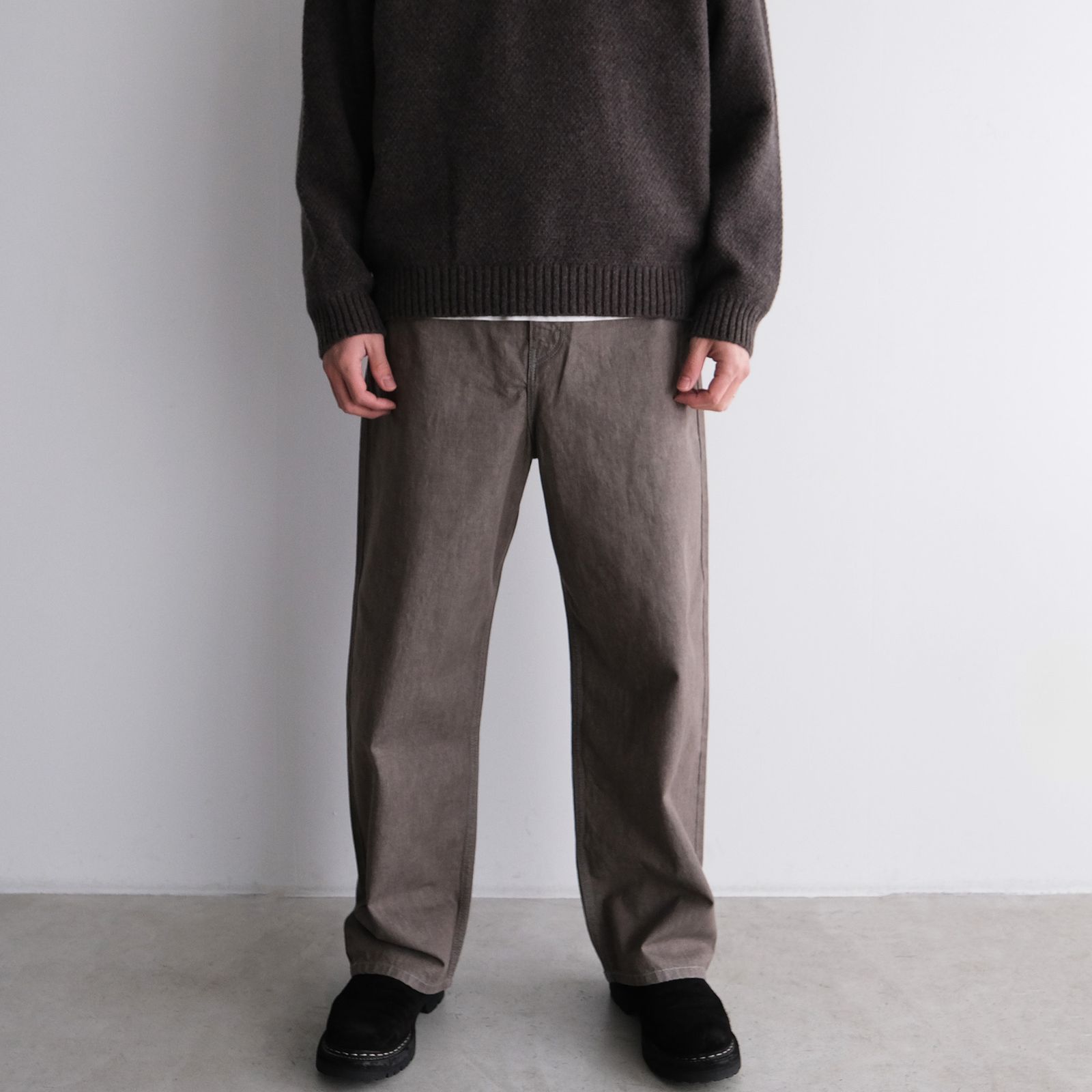 10.5oz BAGGY DENIM -デニム-（Gray / グレー）