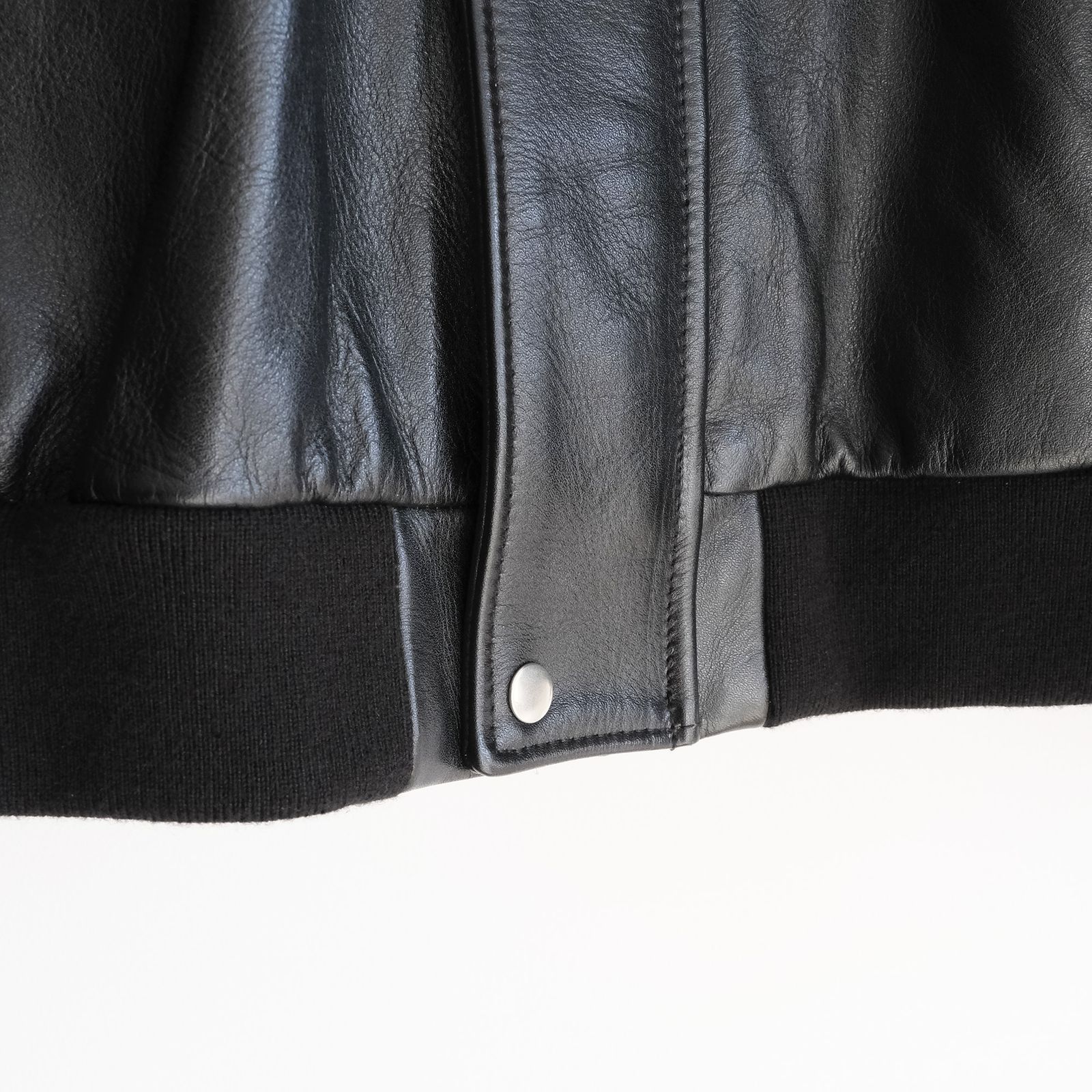 Cow Leather Raglan Blouson -ブルゾン-（Black / ブラック）GU263-30320