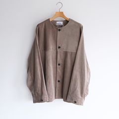 Suvin Corduroy Collarless Jacket -ジャケット-（Grege / グレージュ）