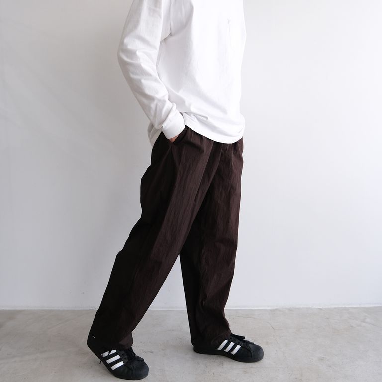 ATON - Hand Dyed Over Pants -パンツ-（Brown / ブラウン） | STACK STORE