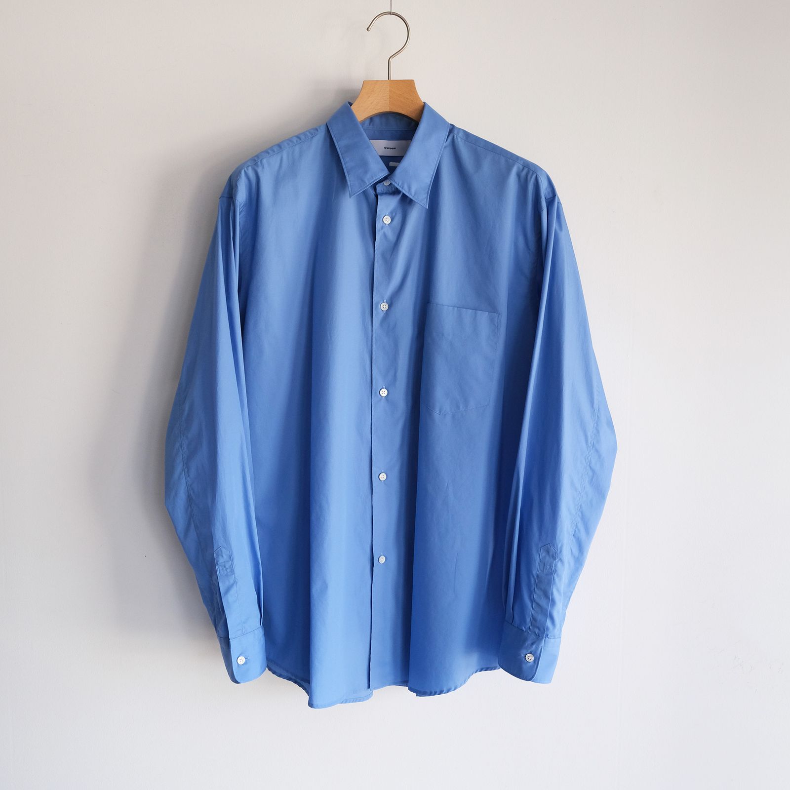 Broad Regular Collar Shirt -シャツ-（Blue / ブルー）GM261-50005B