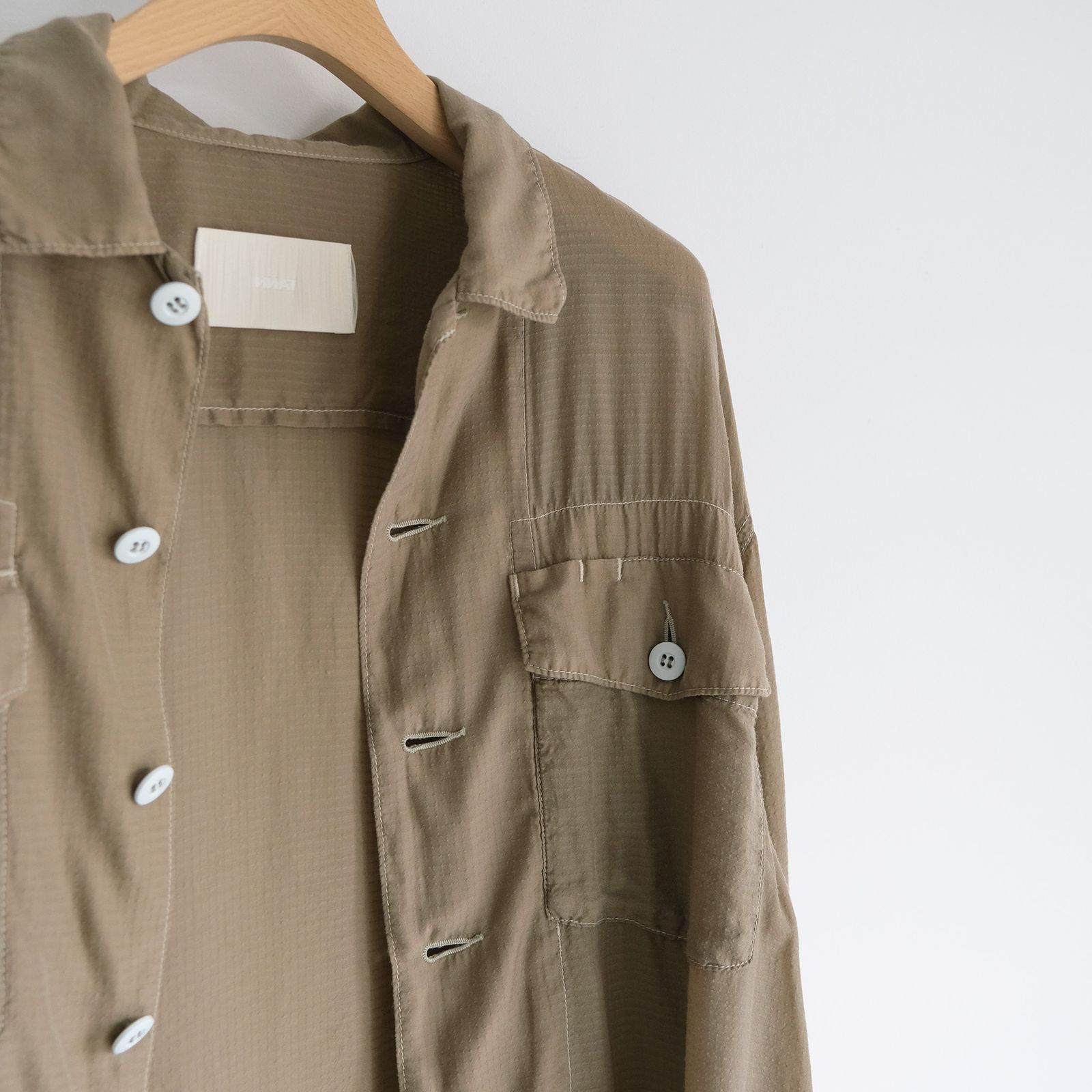 Utility Shirt Jacket - シャツ -（Khaki / カーキ）