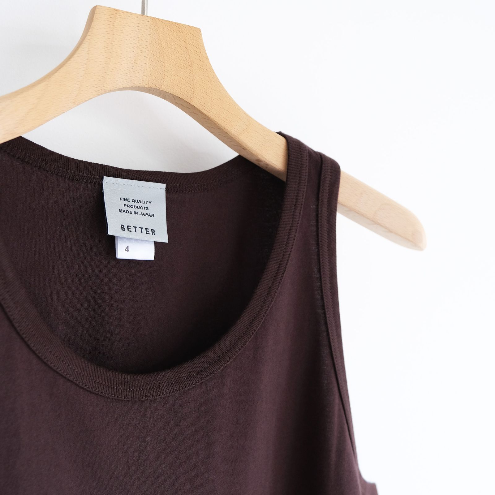 Giza Cotton Tanktop -タンクトップ-（Brown / ブラウン）