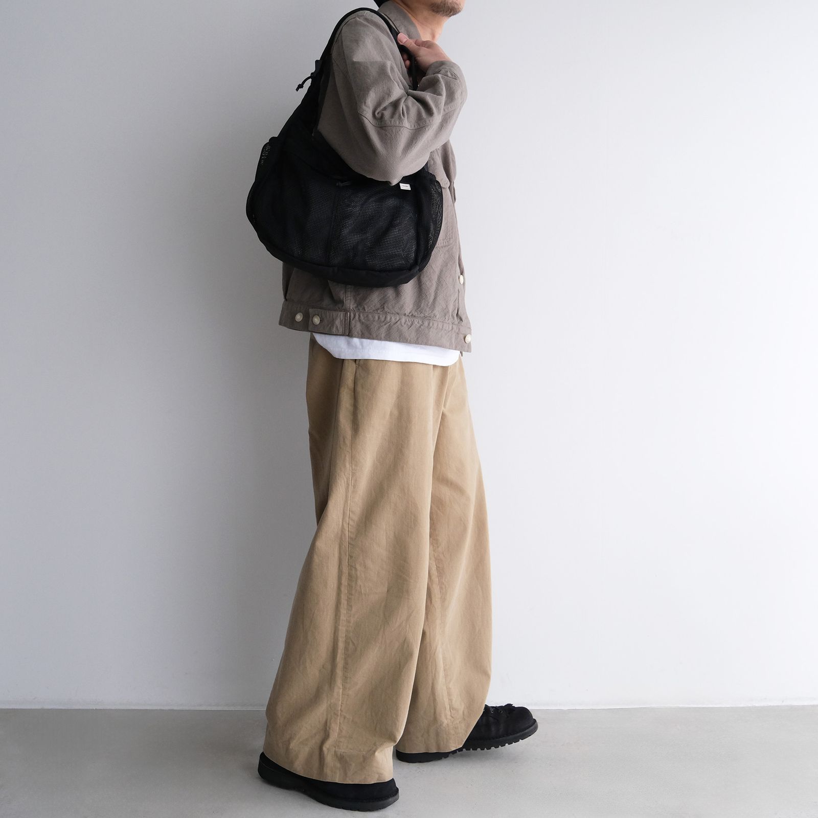 Mesh Shoulder Bag -バッグ-（Black / ブラック）