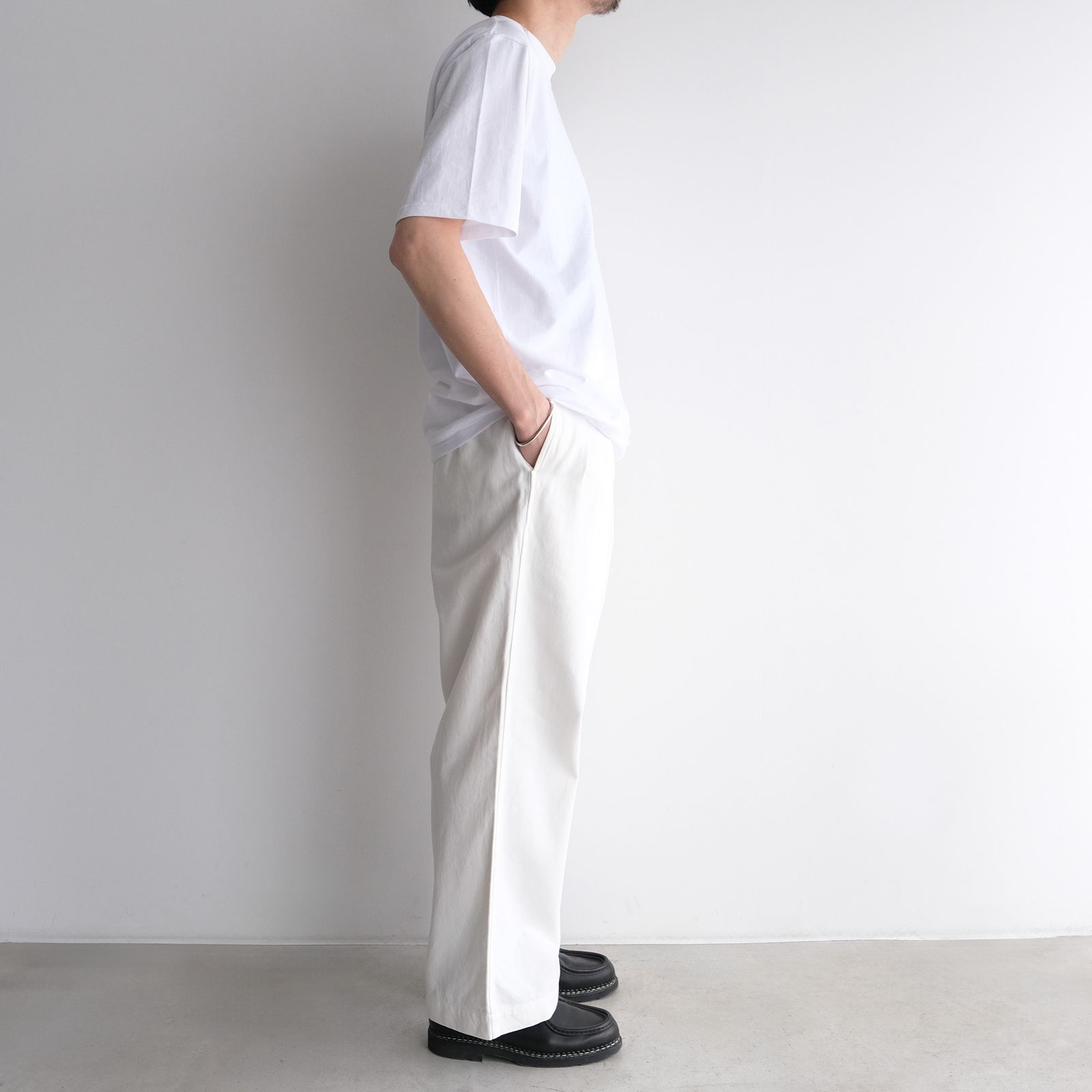 Satin Military Pants -パンツ-（Off White / オフホワイト）