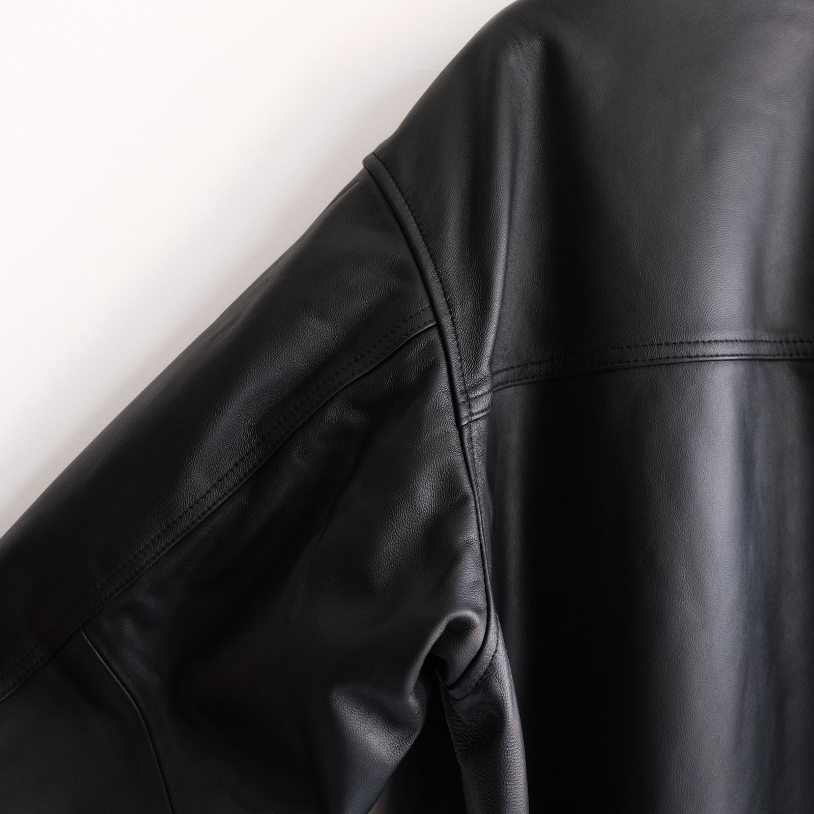 Sheep Leather Corbusier Jacket -ジャケット-（Black / ブラック）