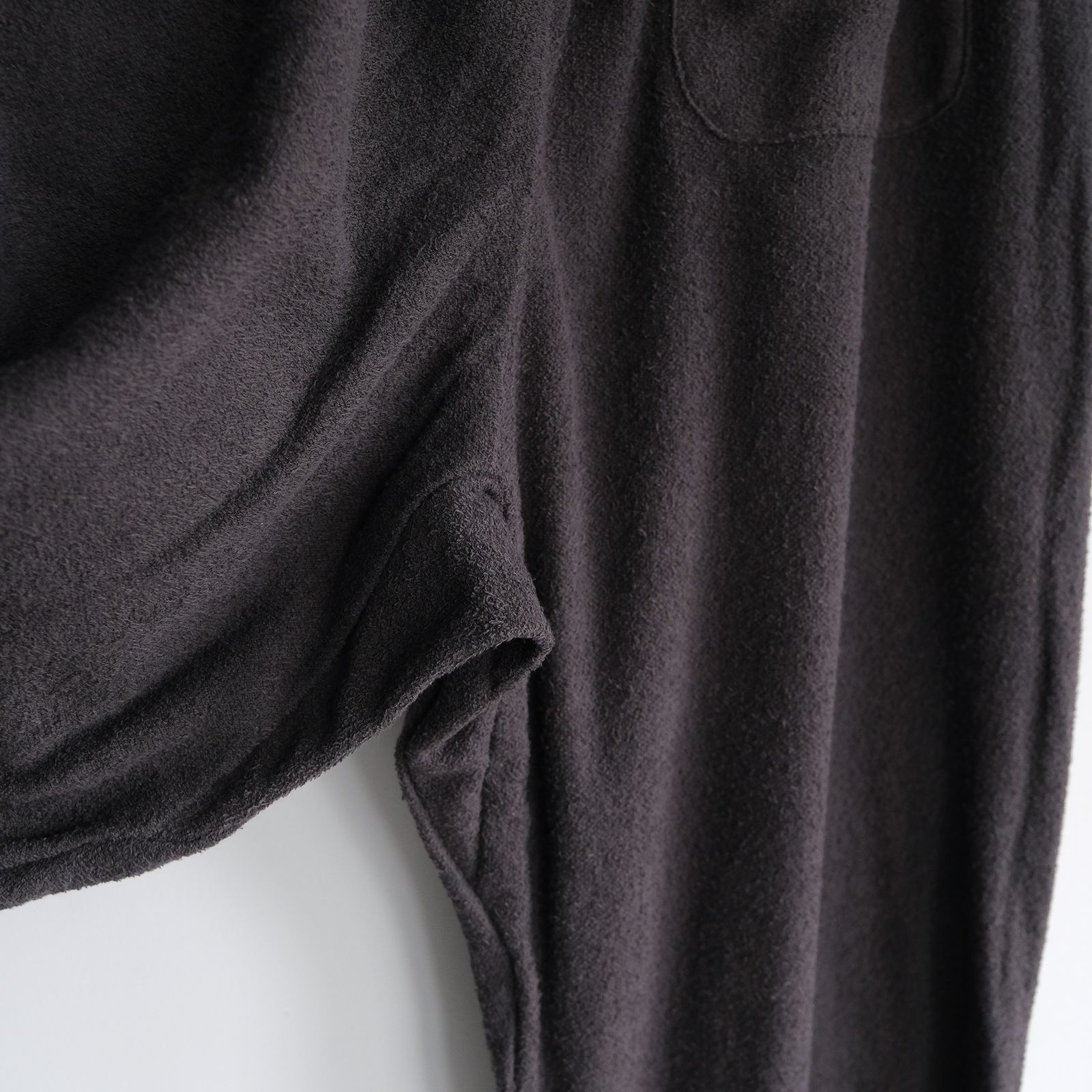 SAUNAS"サ"Towel Cloth Wide Easy Pants -パジャマ-（Charcoal Gray / チャコールグレー）