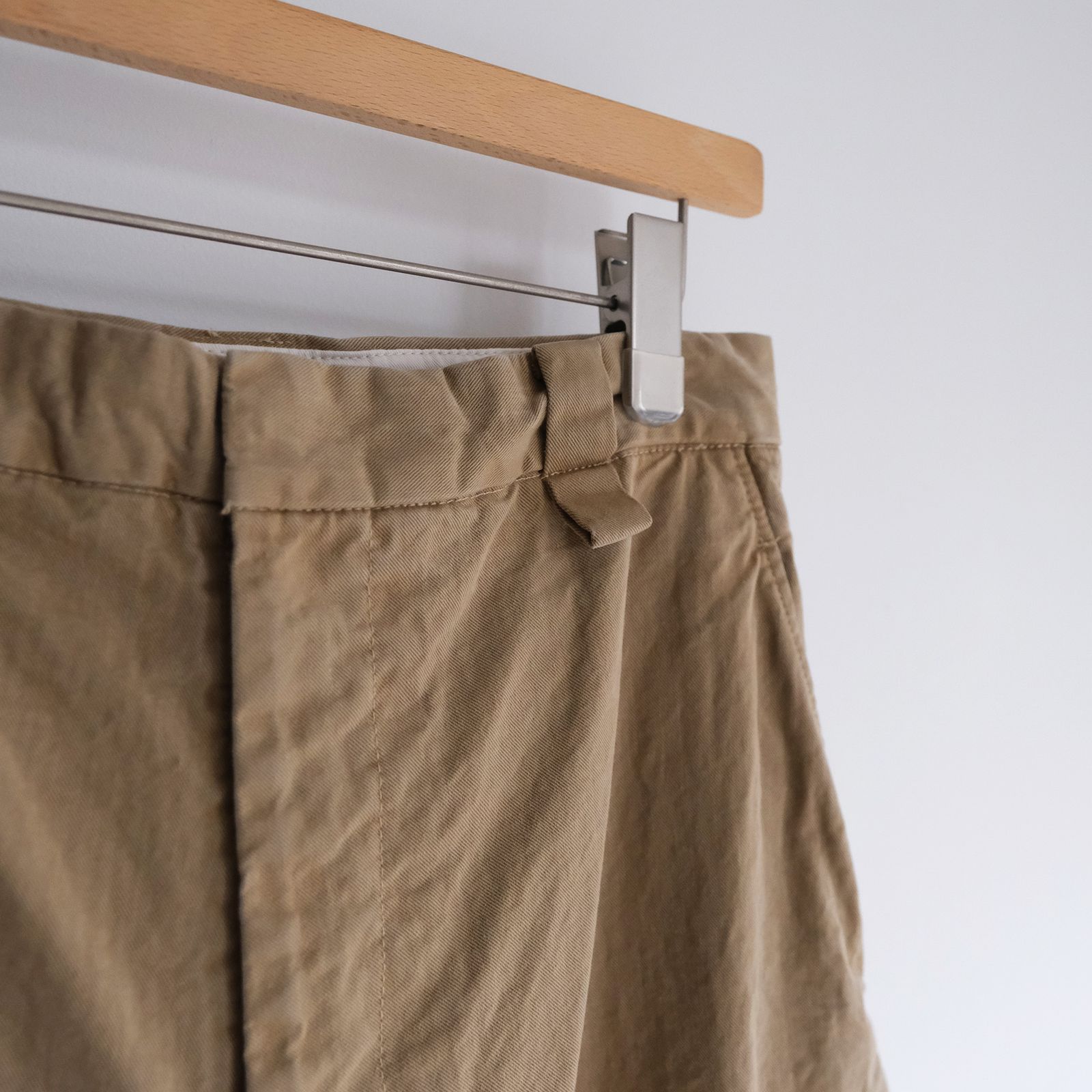 Chino High Waist Pants -パンツ-（Beige Used / ベージュ ユーズド）