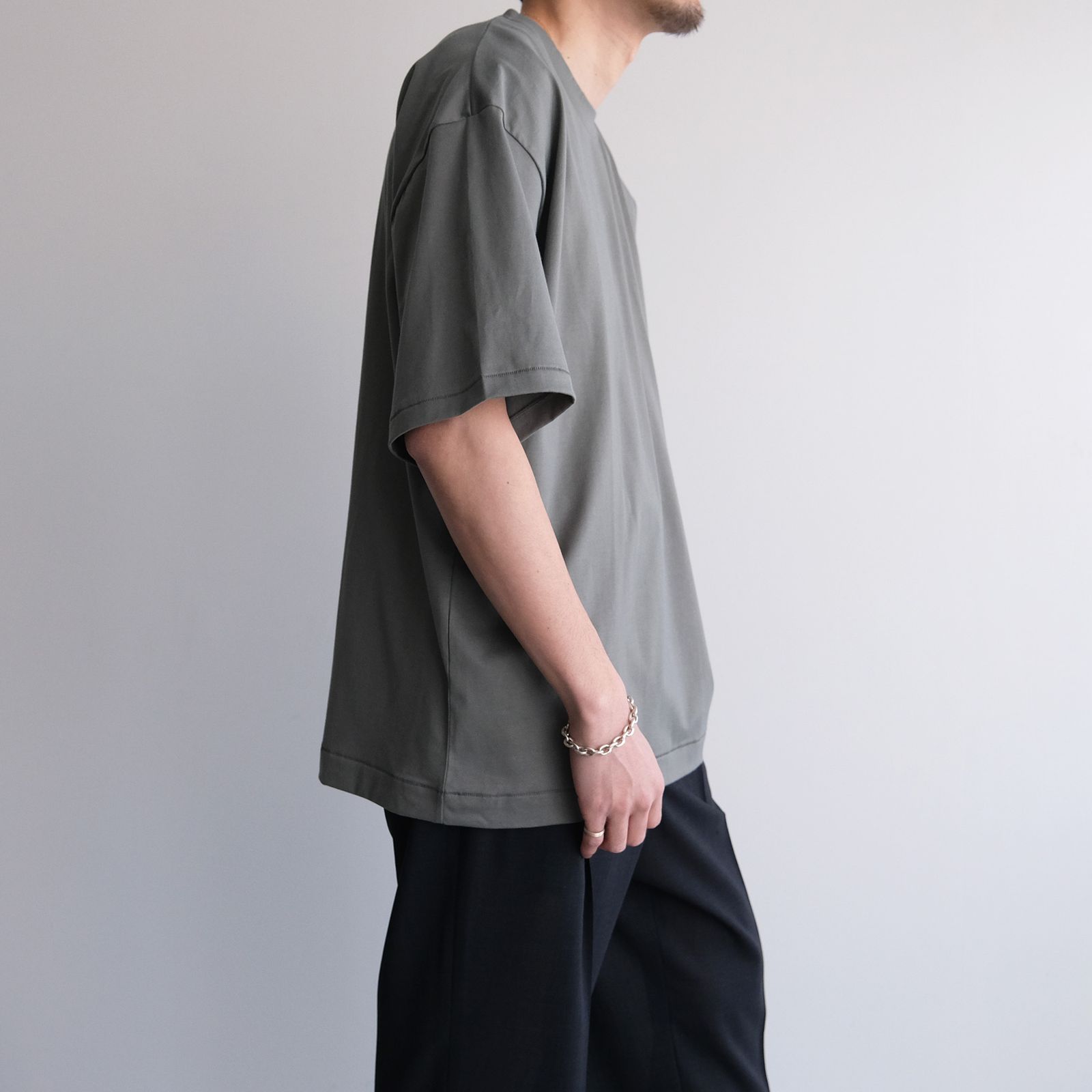 Suvin 60/2 Oversized T-Shirt -Tシャツ-（Khaki / カーキ）