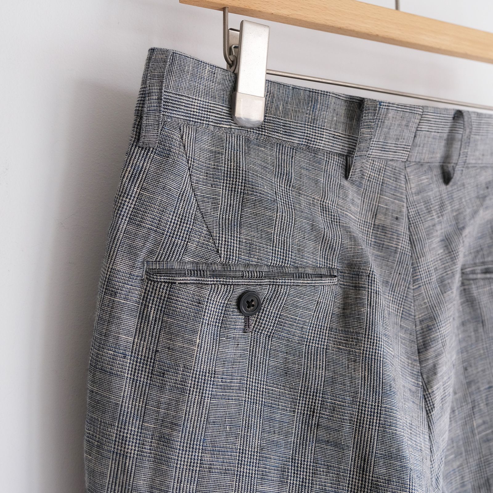 Linen-1 Tuck Pantst -パンツ-（G.Plaid / グレンチェック）