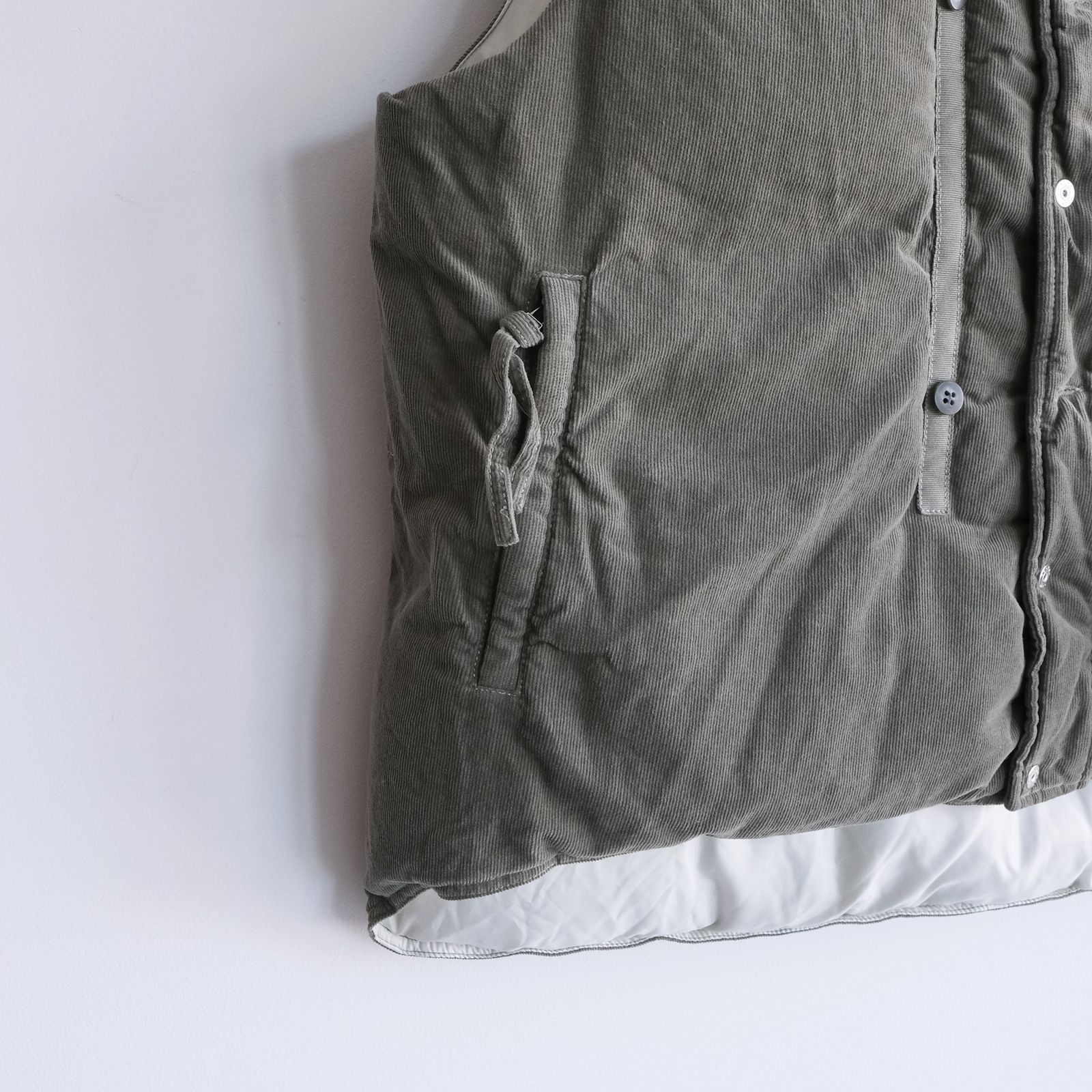 Garment Dyed Down Vest -ダウンベスト-（Gray / グレー）