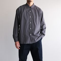 Check Open Collar Shirts -シャツ-（Blue Check / ブルーチェック）