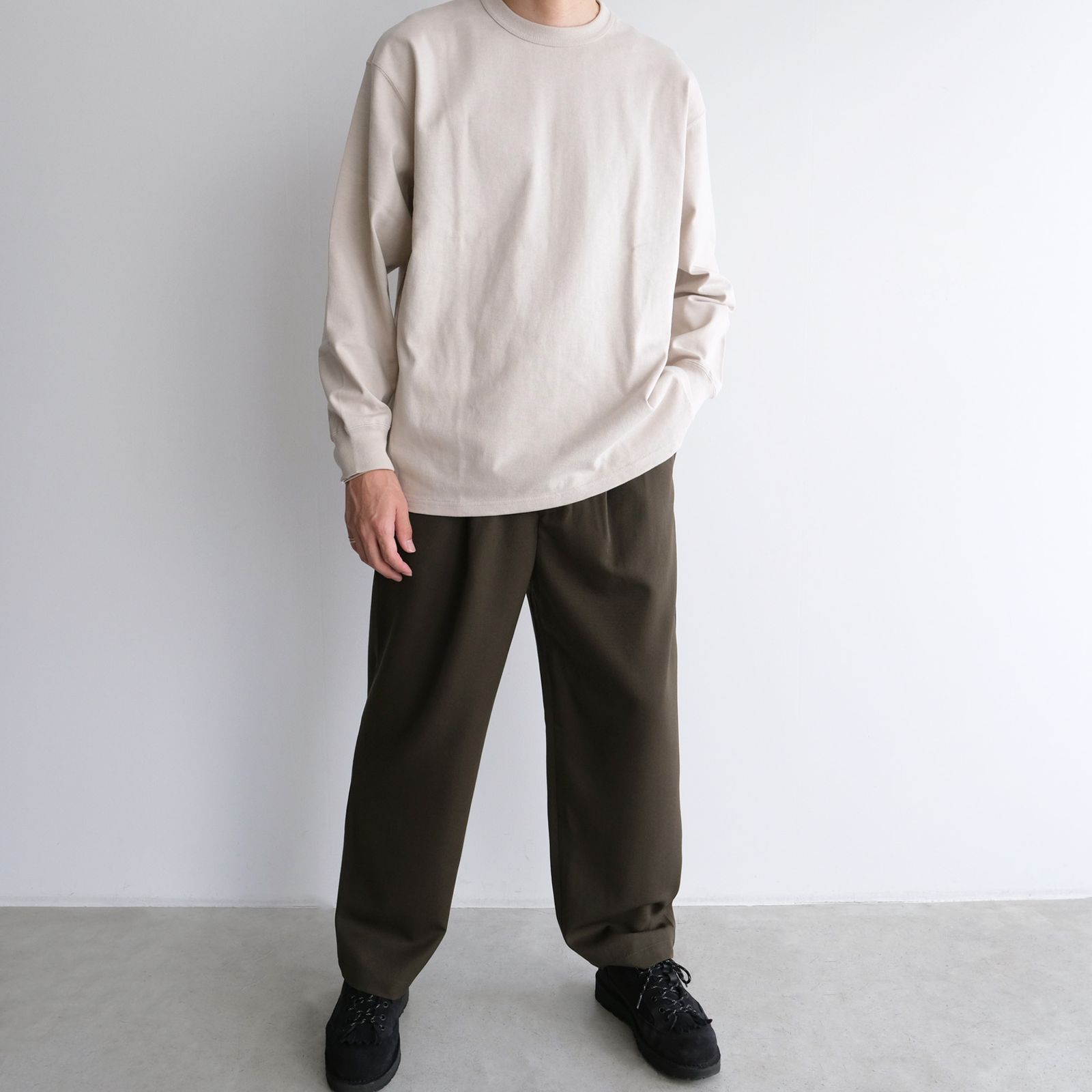 Wool Easy Trousers -パンツ-（D.Khaki / ダークカーキ）