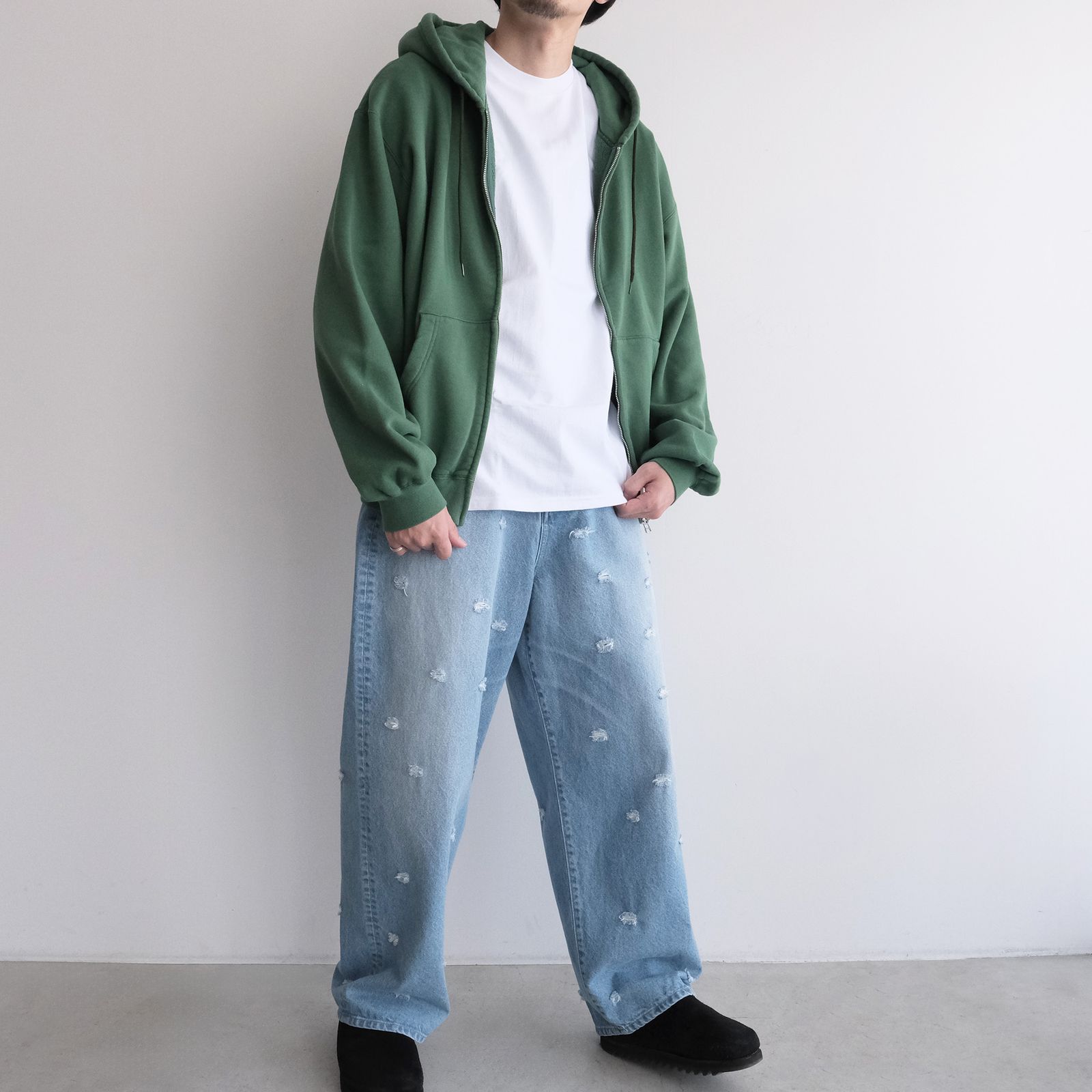 Jumberca Zip Up Hoodie -パーカー-（Green / グリーン）
