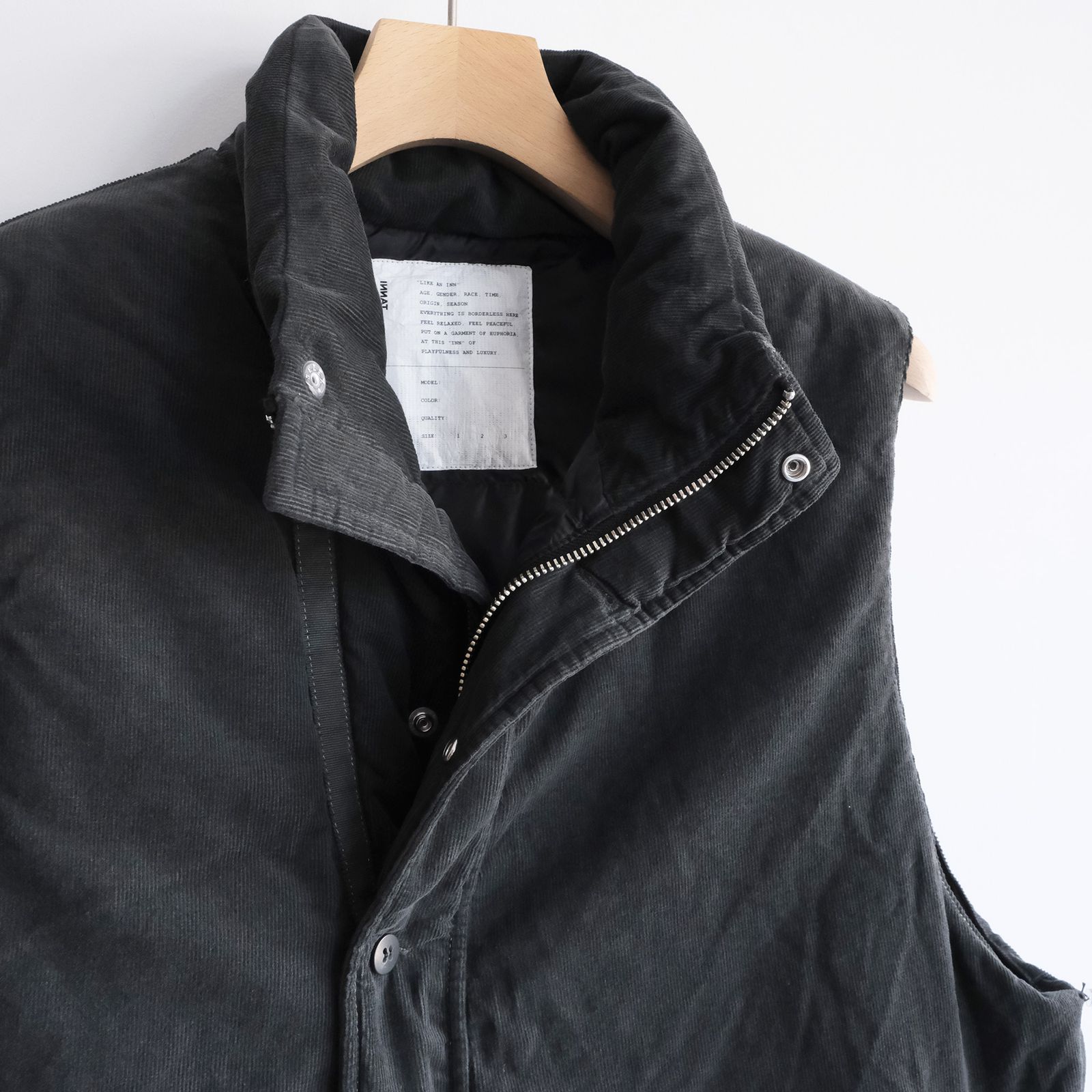 Garment Dyed Down Vest -ダウンベスト-（Ink / インク）