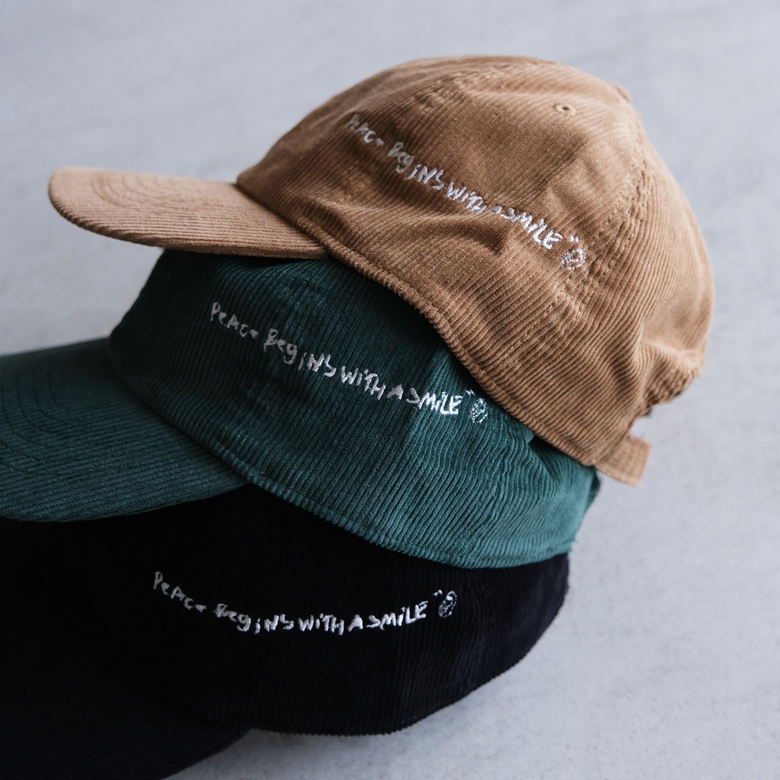Embroidered Cap -キャップ-（Beige / ベージュ）