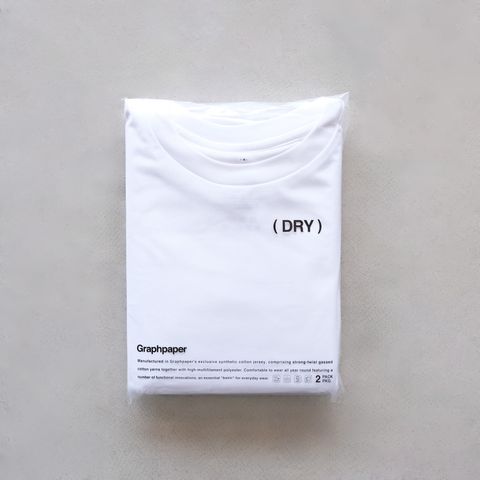 Dry 2-Pack Crew Neck Tee -パックTシャツ-（White / ホワイト）GU261-70118B