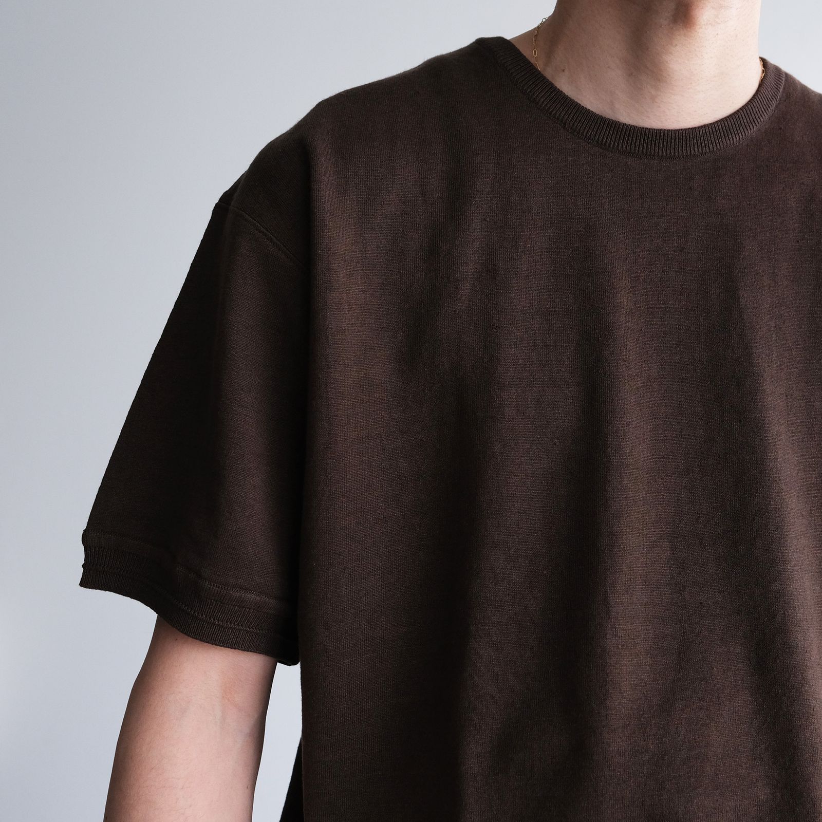 2/26Safirin 18Gauge Knit Pullover -Tシャツ-（Brown Mix / ブラウンミックス）