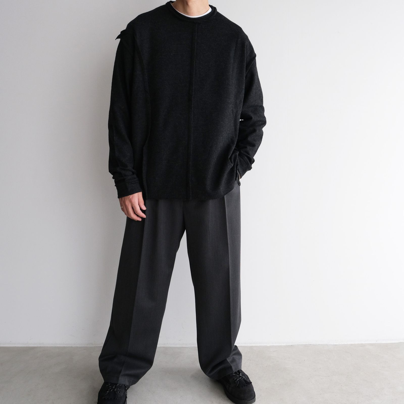 Assemblage Wool Tee -ニット-（Dark Gray / ダークグレー）