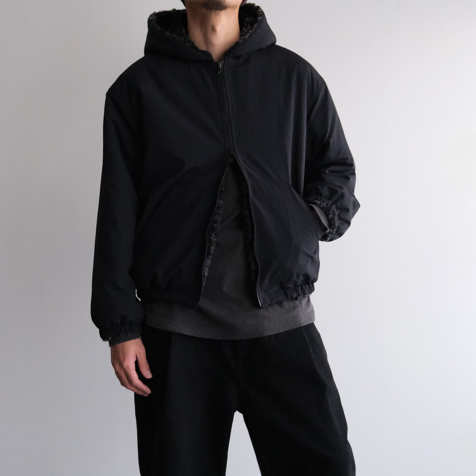 DYG Reversible Sherpa Hoody -ブルゾン-（Black / ブラック）
