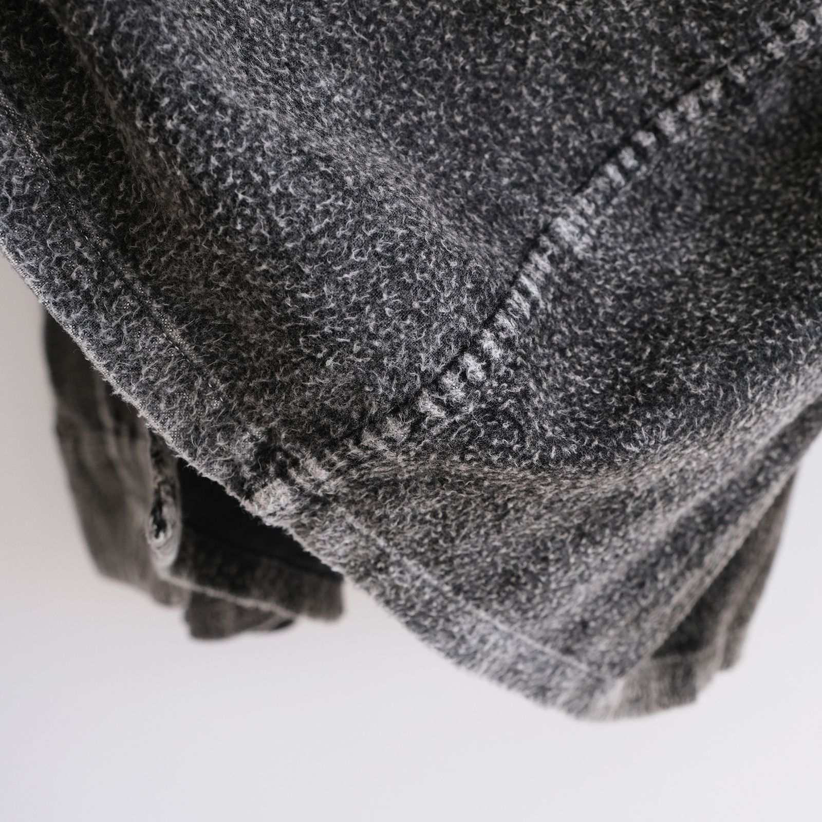 Hand Dye Flannel Shirt -シャツ-（Black / ブラック）