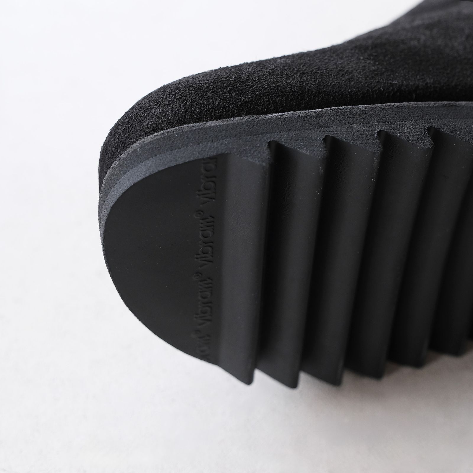 BRK05 Calf Back Side Reverse Unlined Sandal -サンダル-（Black / ブラック）