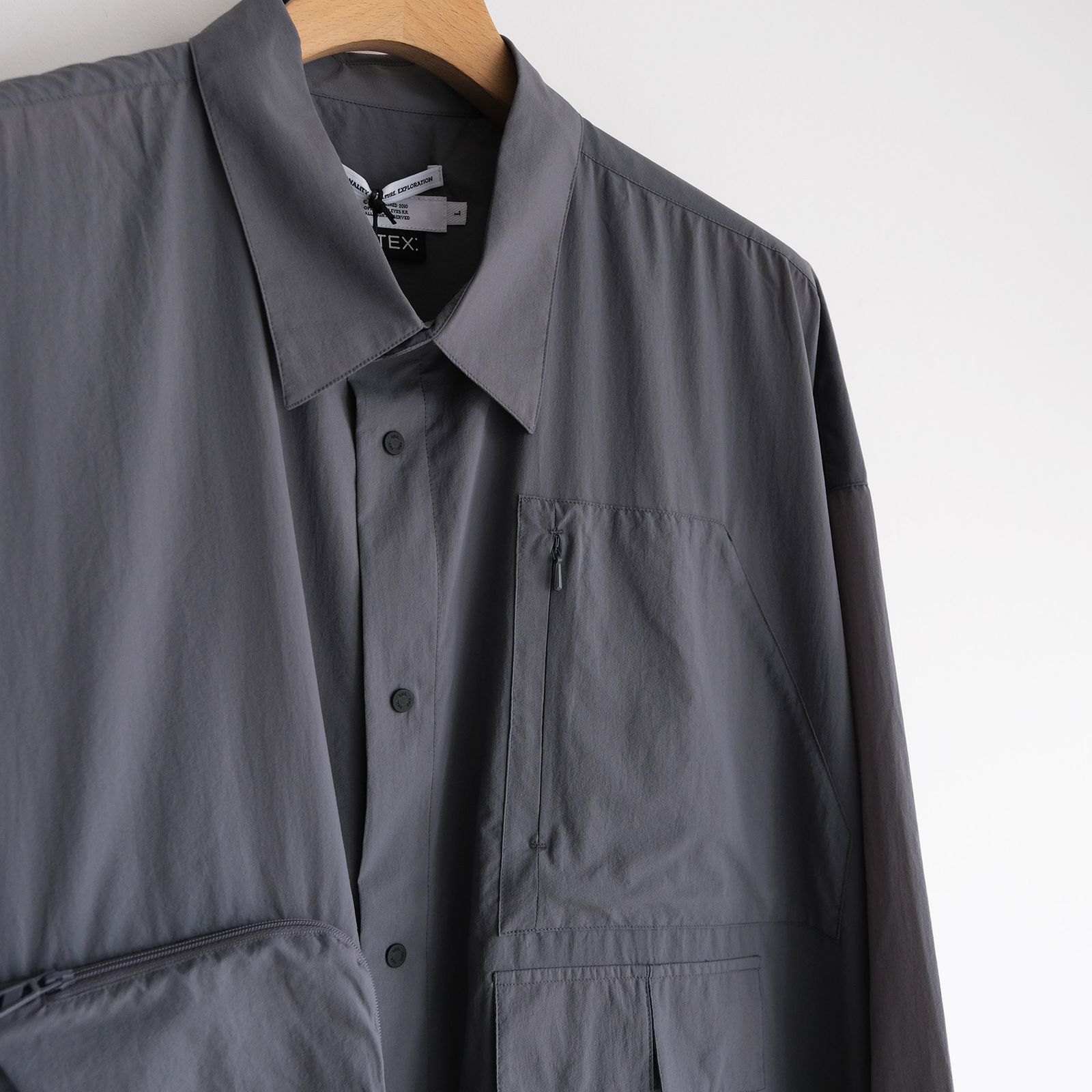 Pertex Utility Longline Shirt -シャツ-（Gray / グレー）